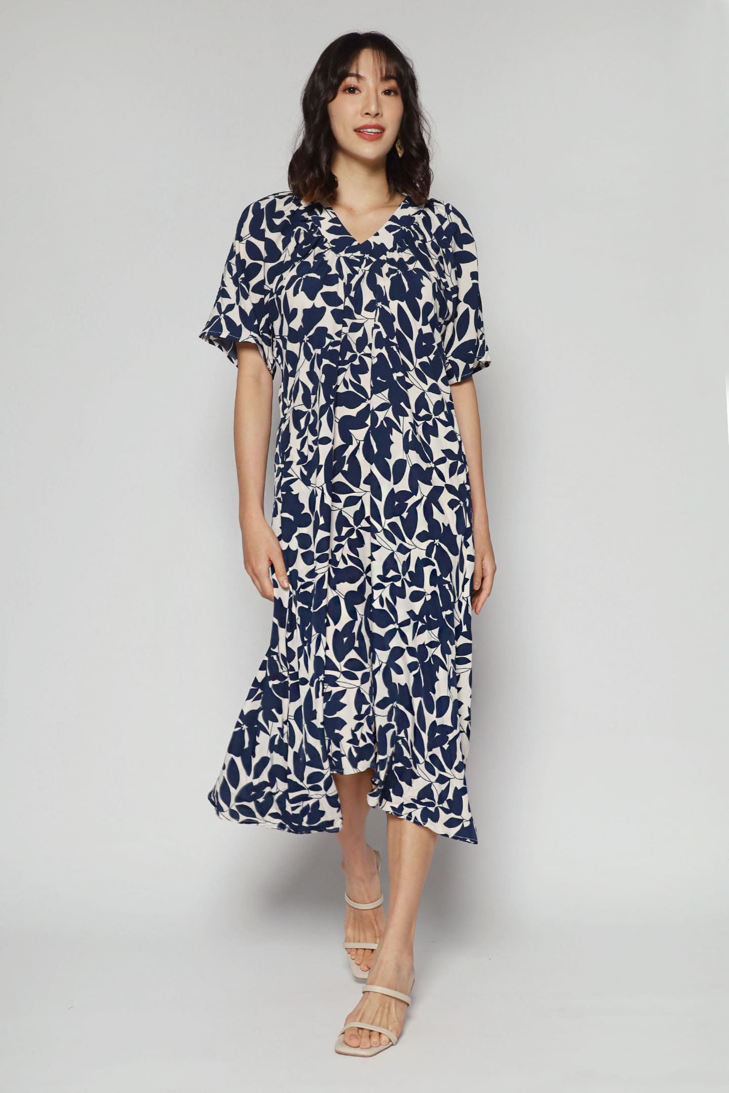 Whitney V Dress in Trumpet Vine
