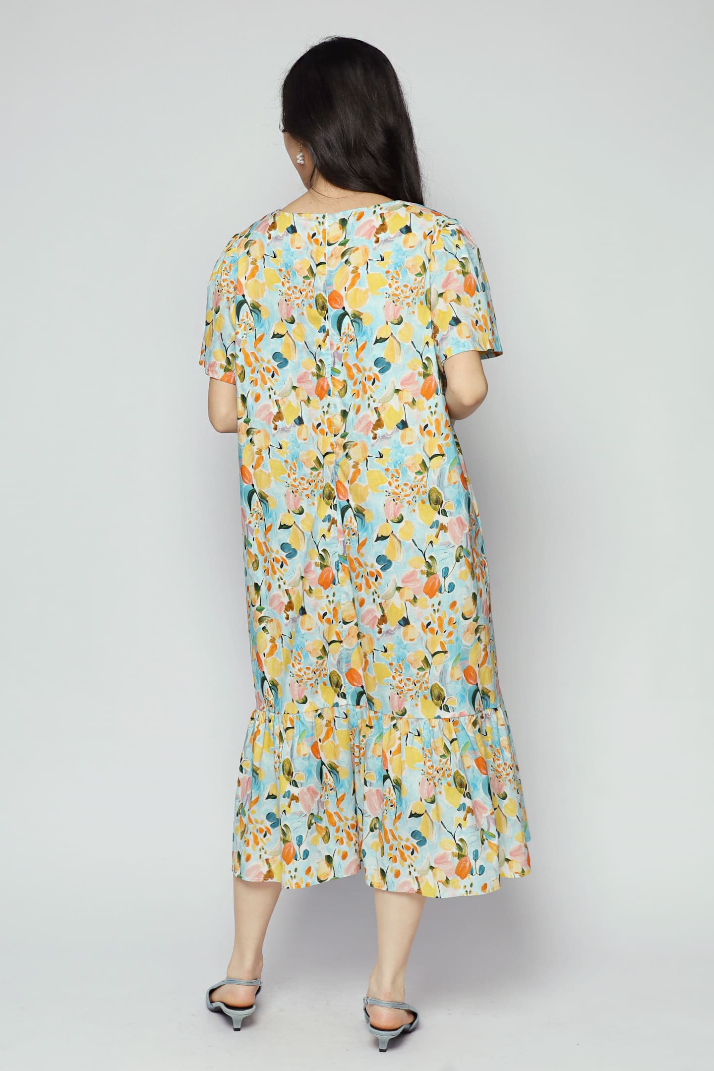 Xing Dress in Citrus Garden