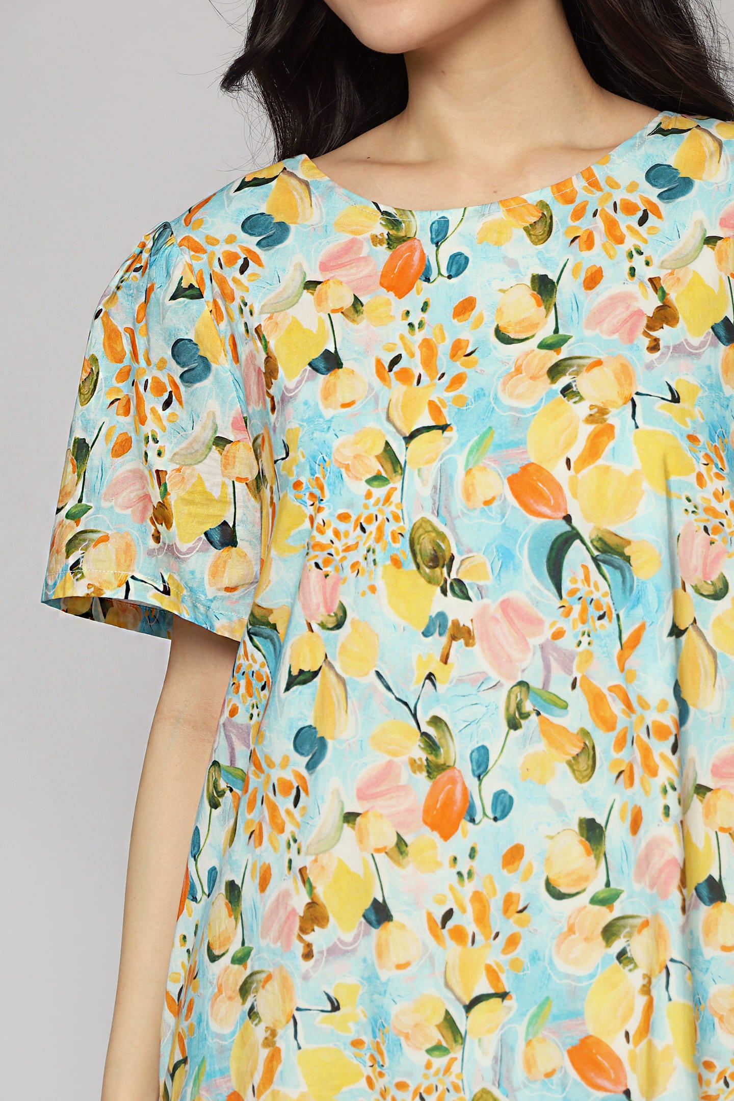 Xing Dress in Citrus Garden