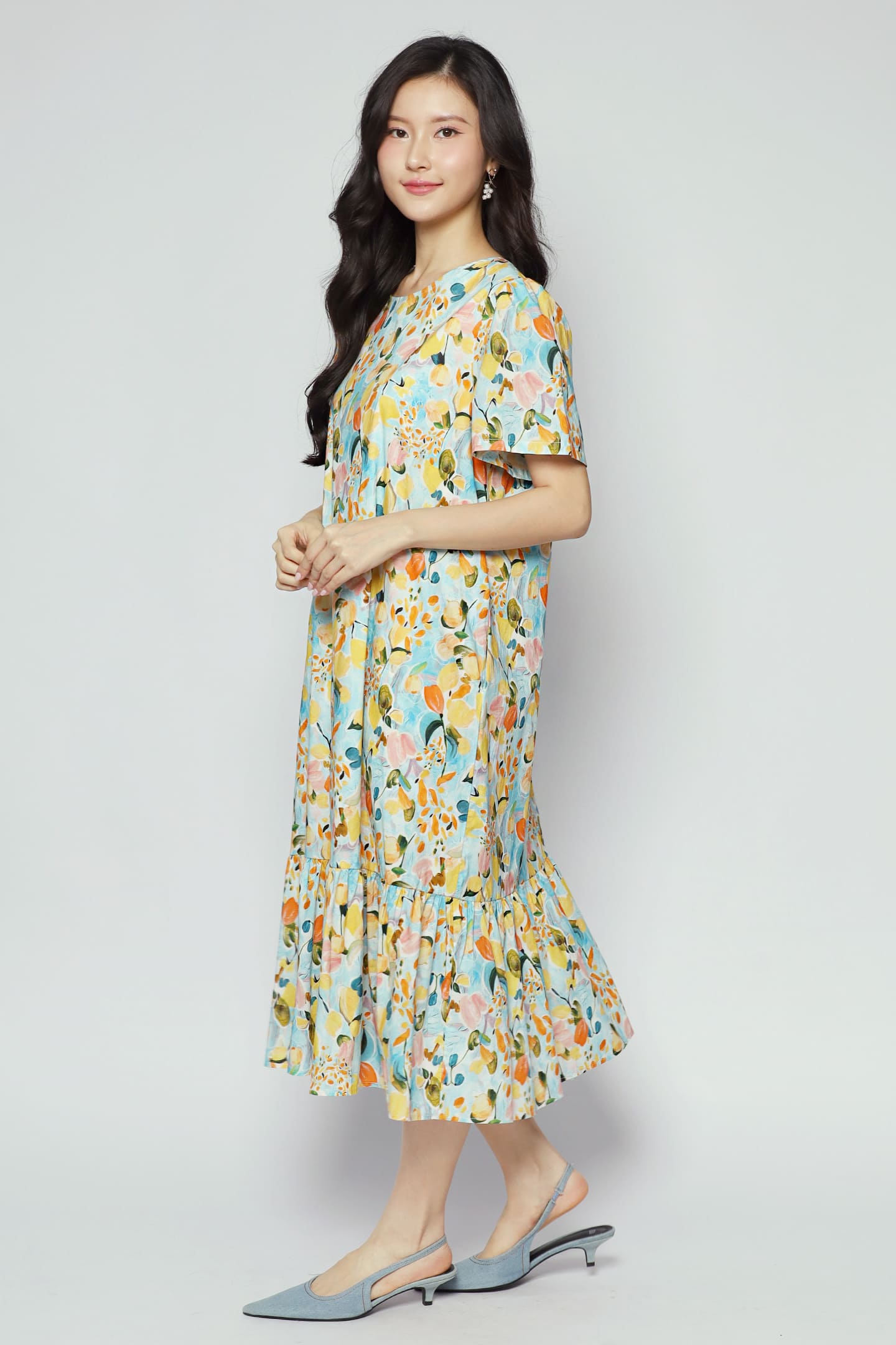 Xing Dress in Citrus Garden