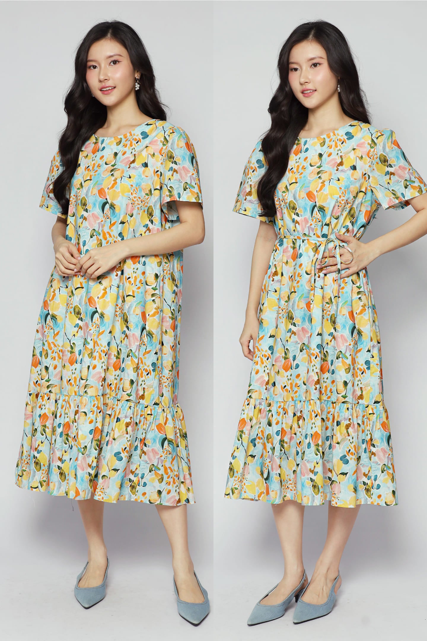 Xing Dress in Citrus Garden