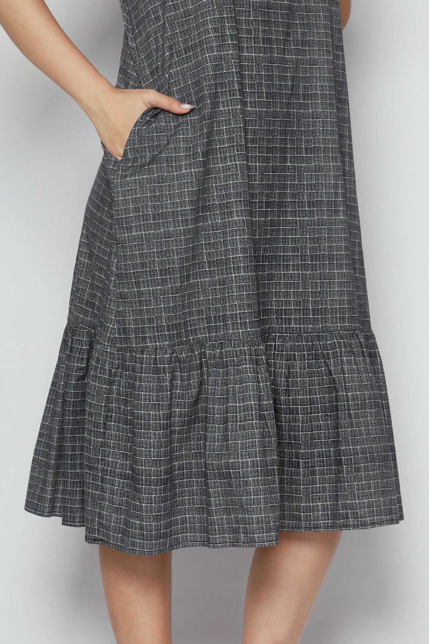 Xing Dress in City Grid