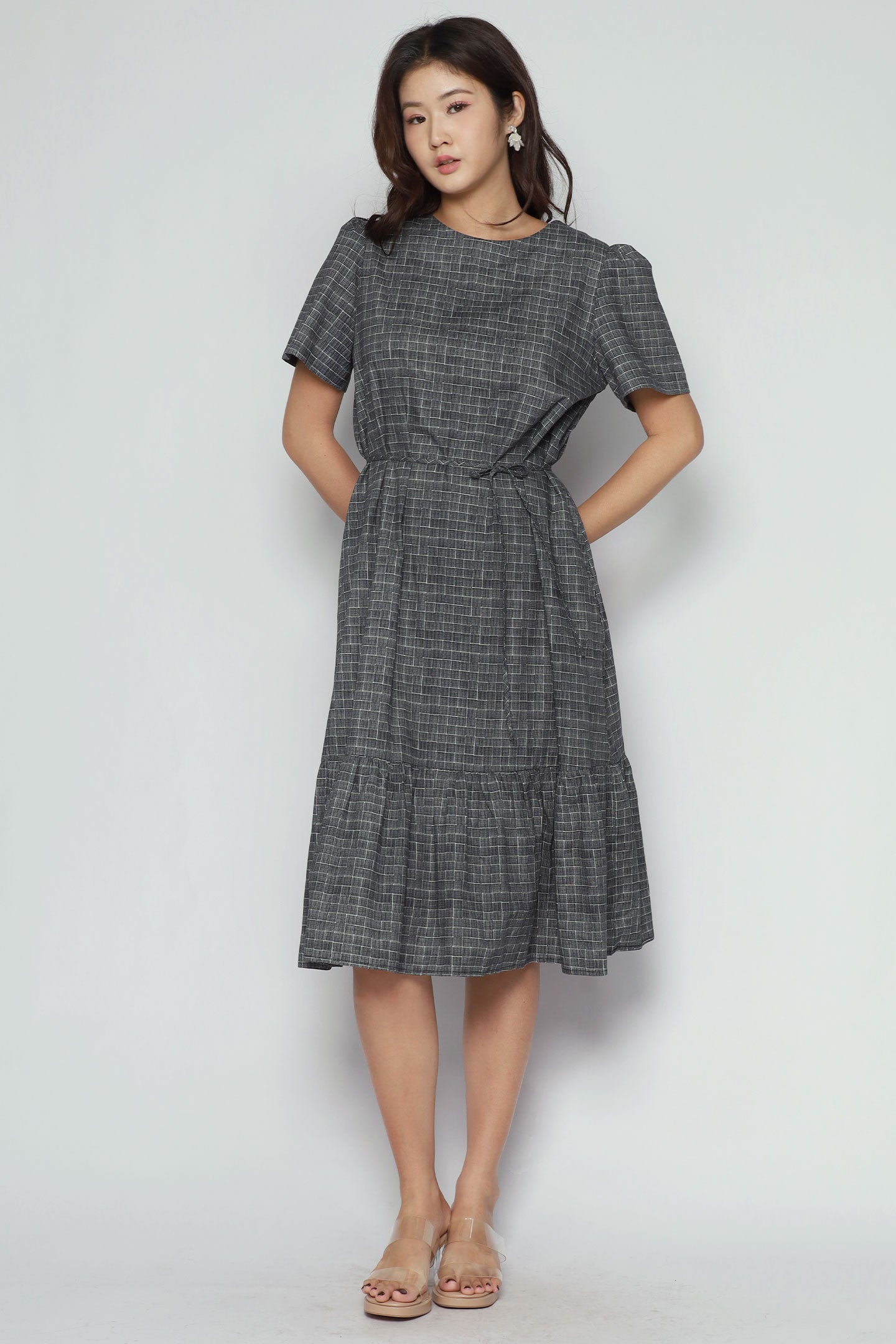 Xing Dress in City Grid