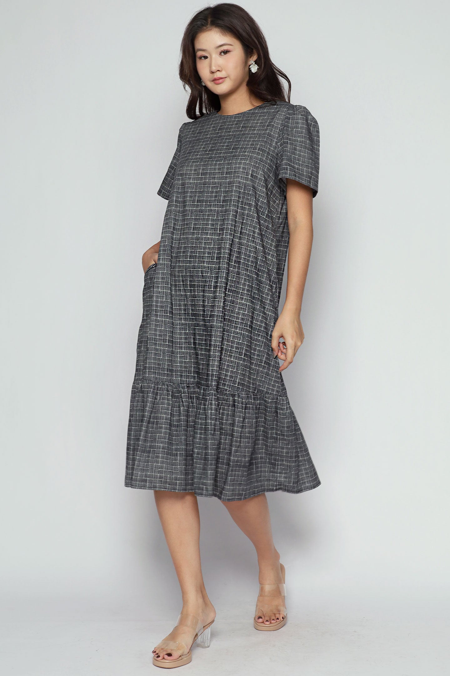 Xing Dress in City Grid
