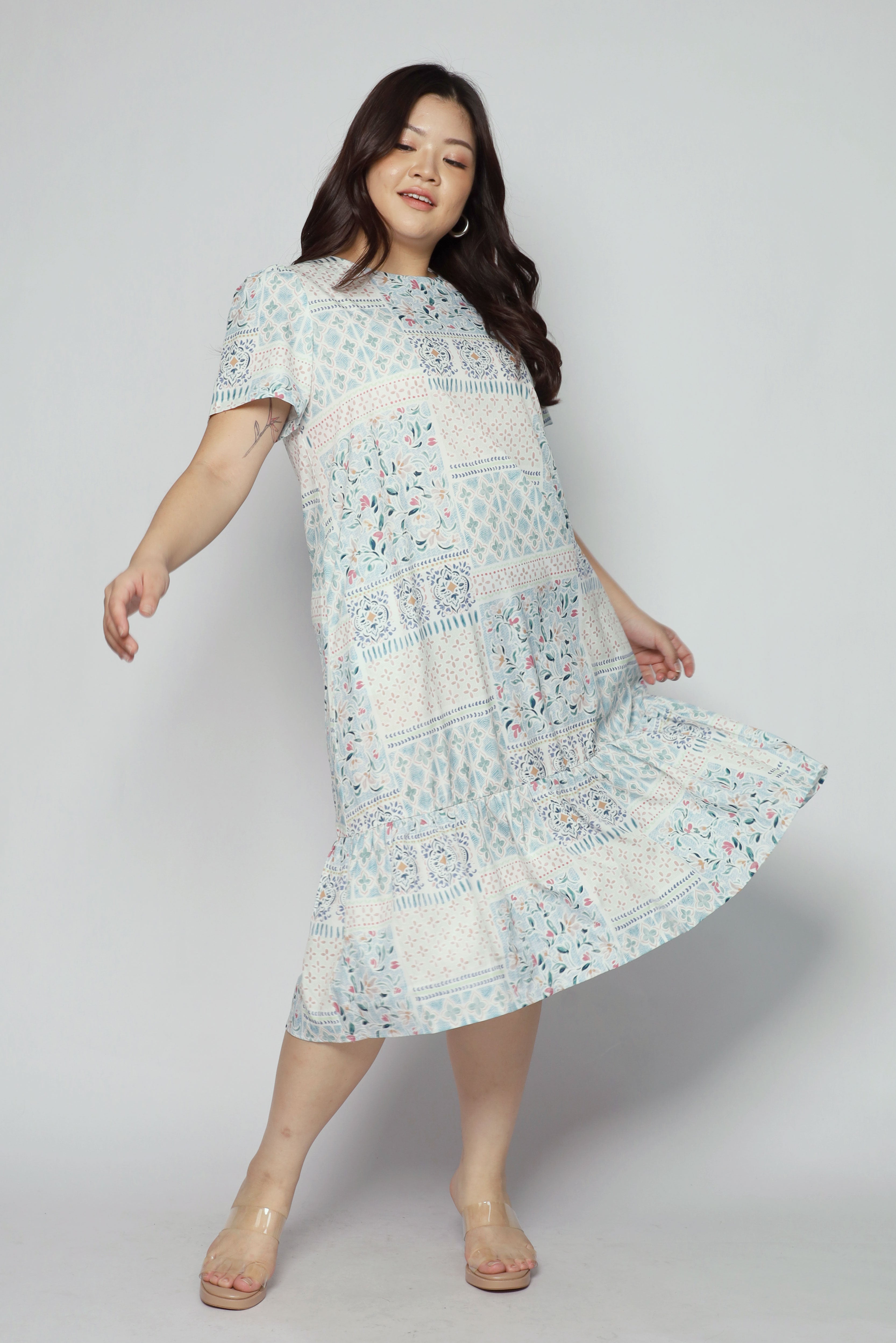 Xing Dress in Sweet Mosaic