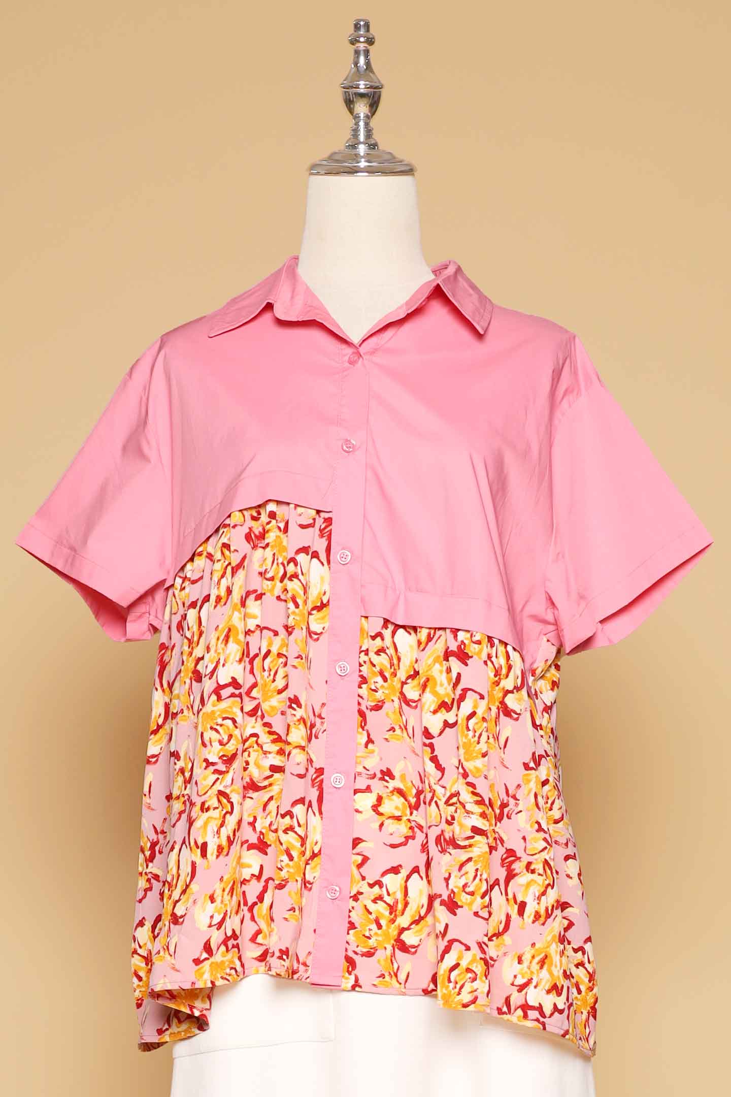 PO - Xinxin Floral Top in Pink