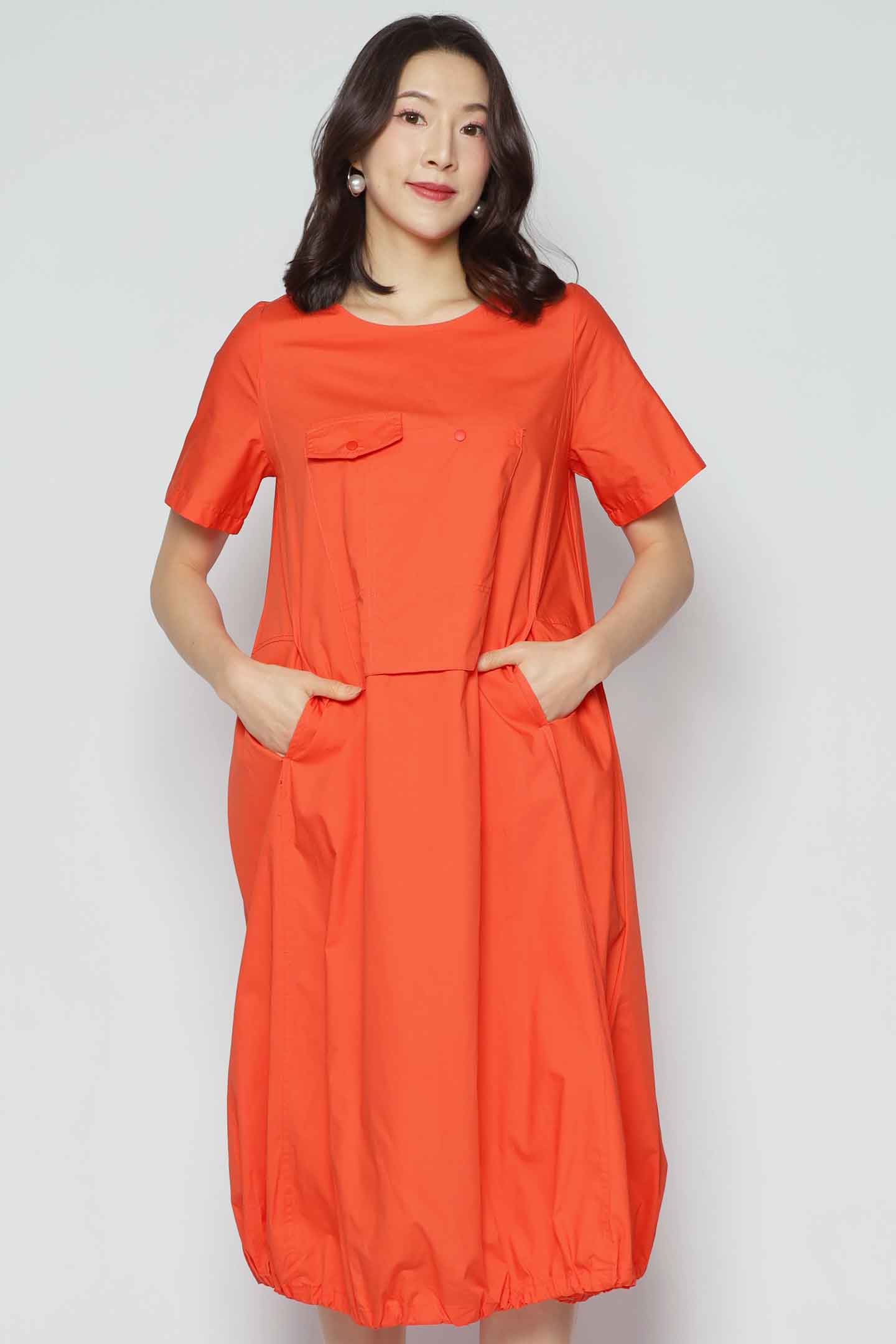 Xola Dress in Orange