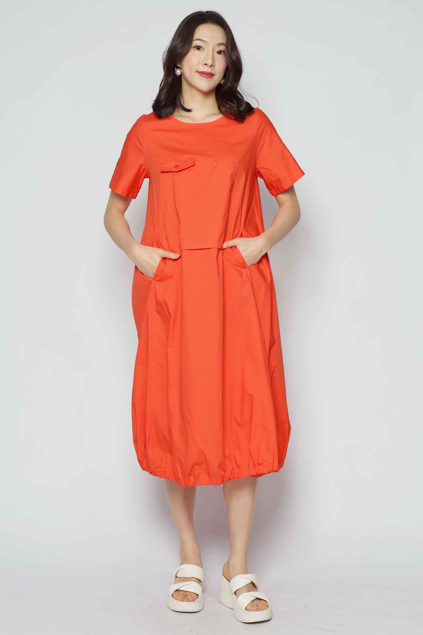 Xola Dress in Orange