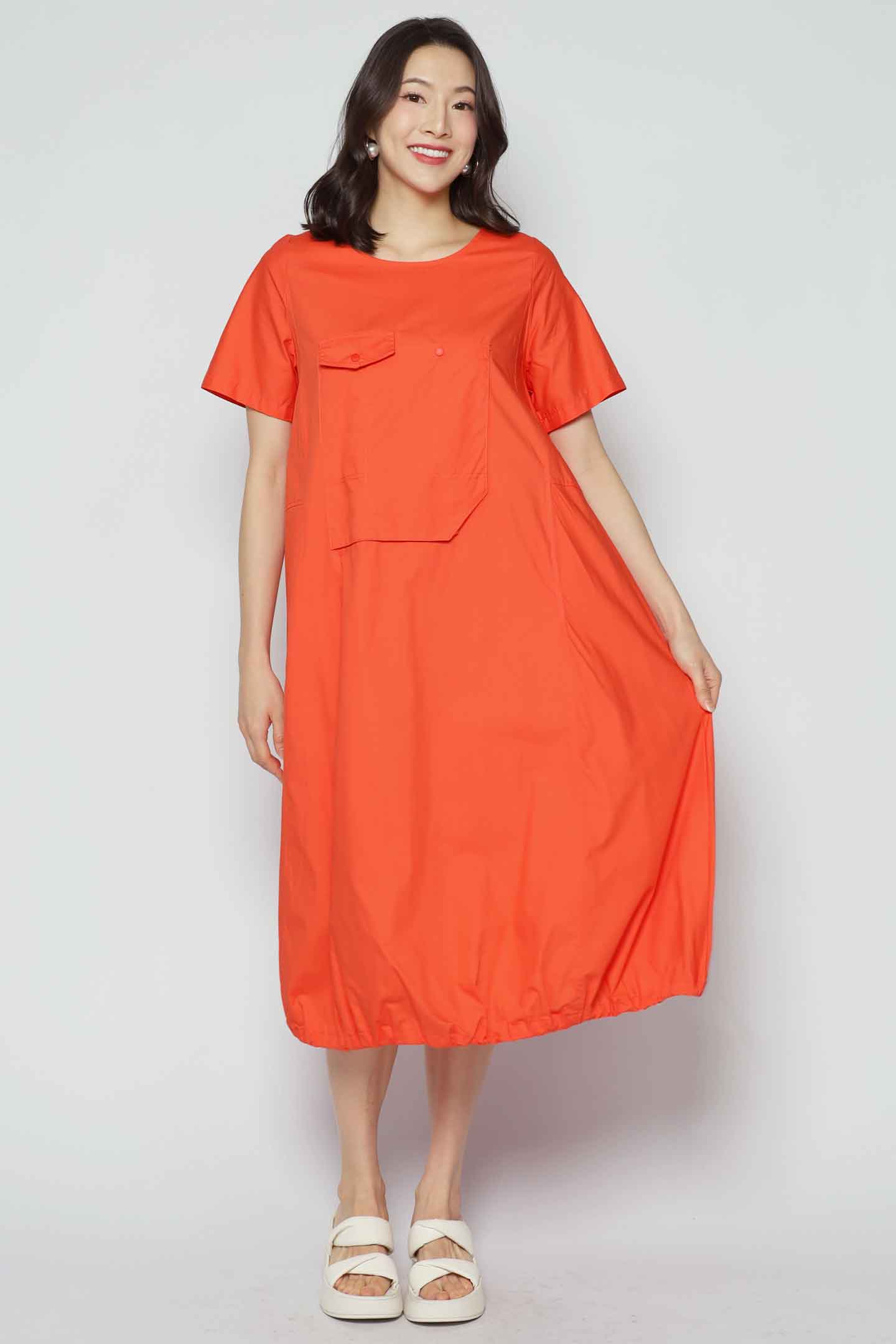 Xola Dress in Orange