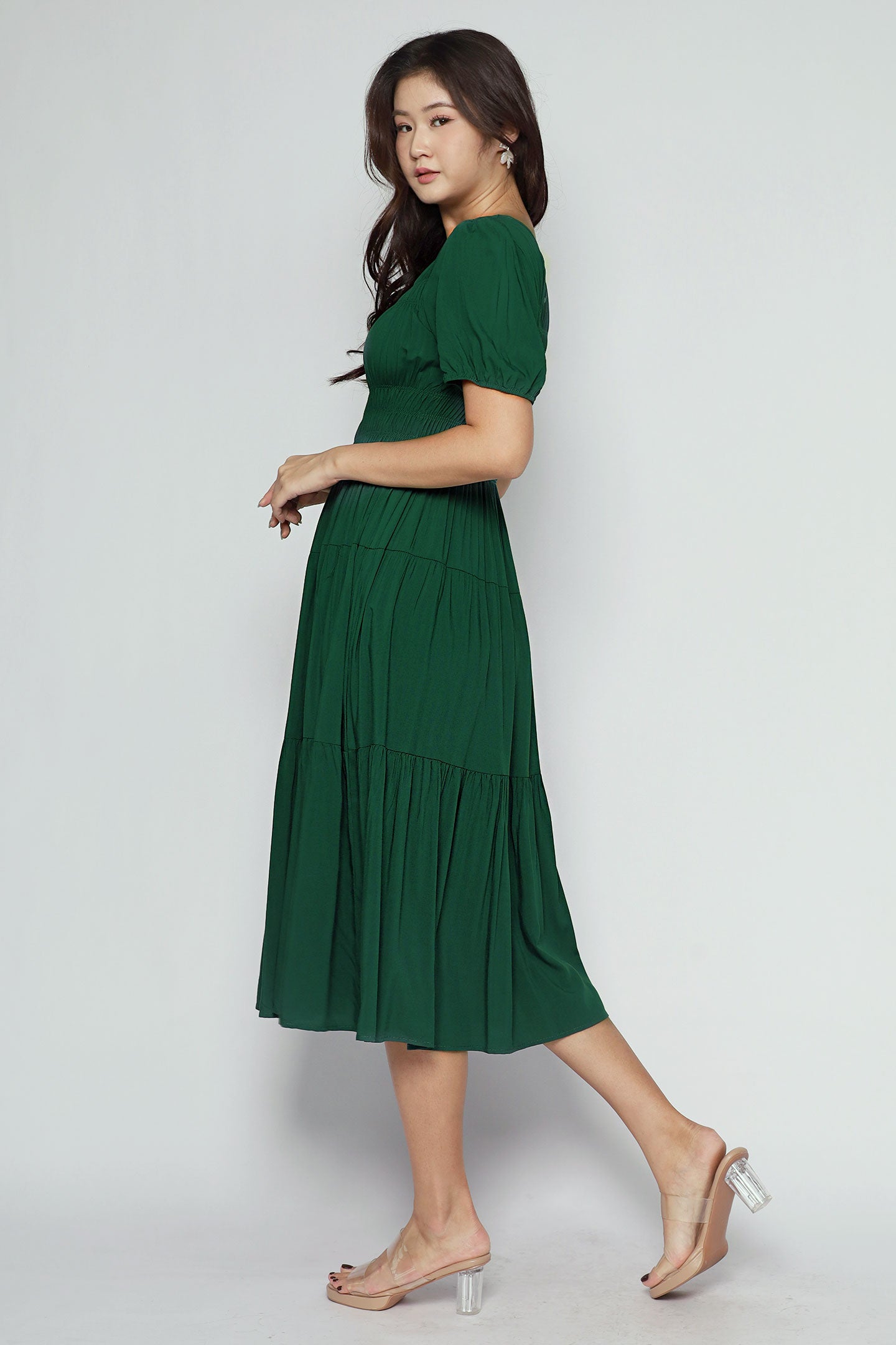 Xoxo Dress in Emerald Green