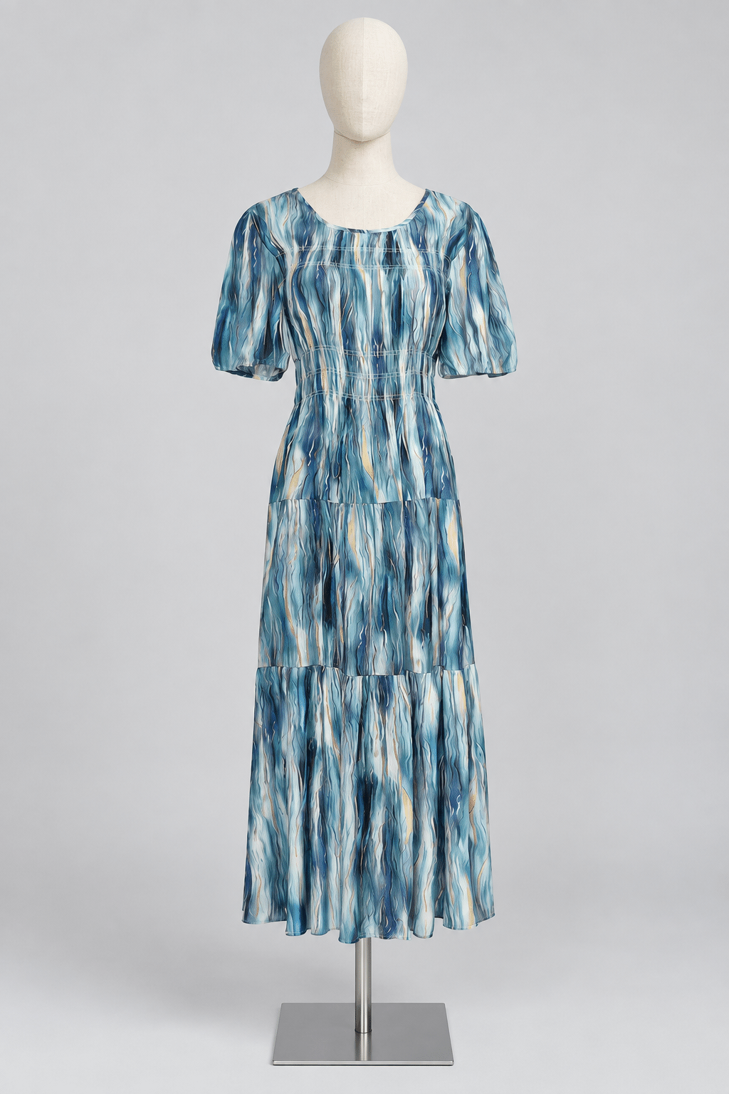 PO - Xoxo Dress in Teal Strokes
