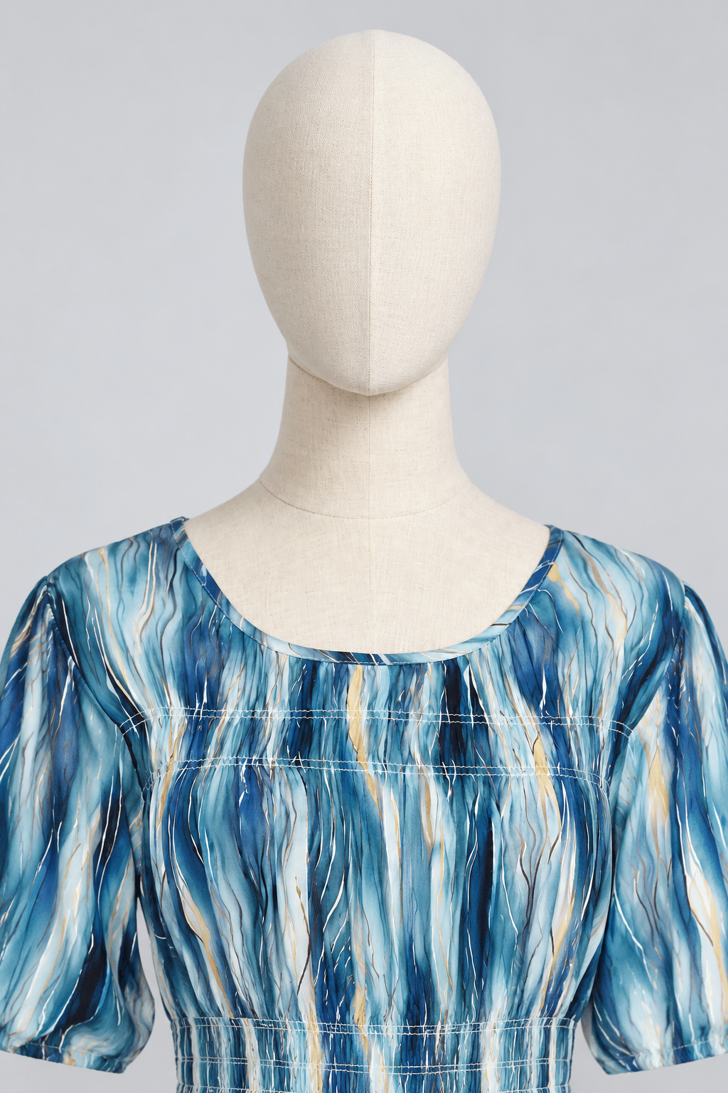 PO - Xoxo Dress in Teal Strokes