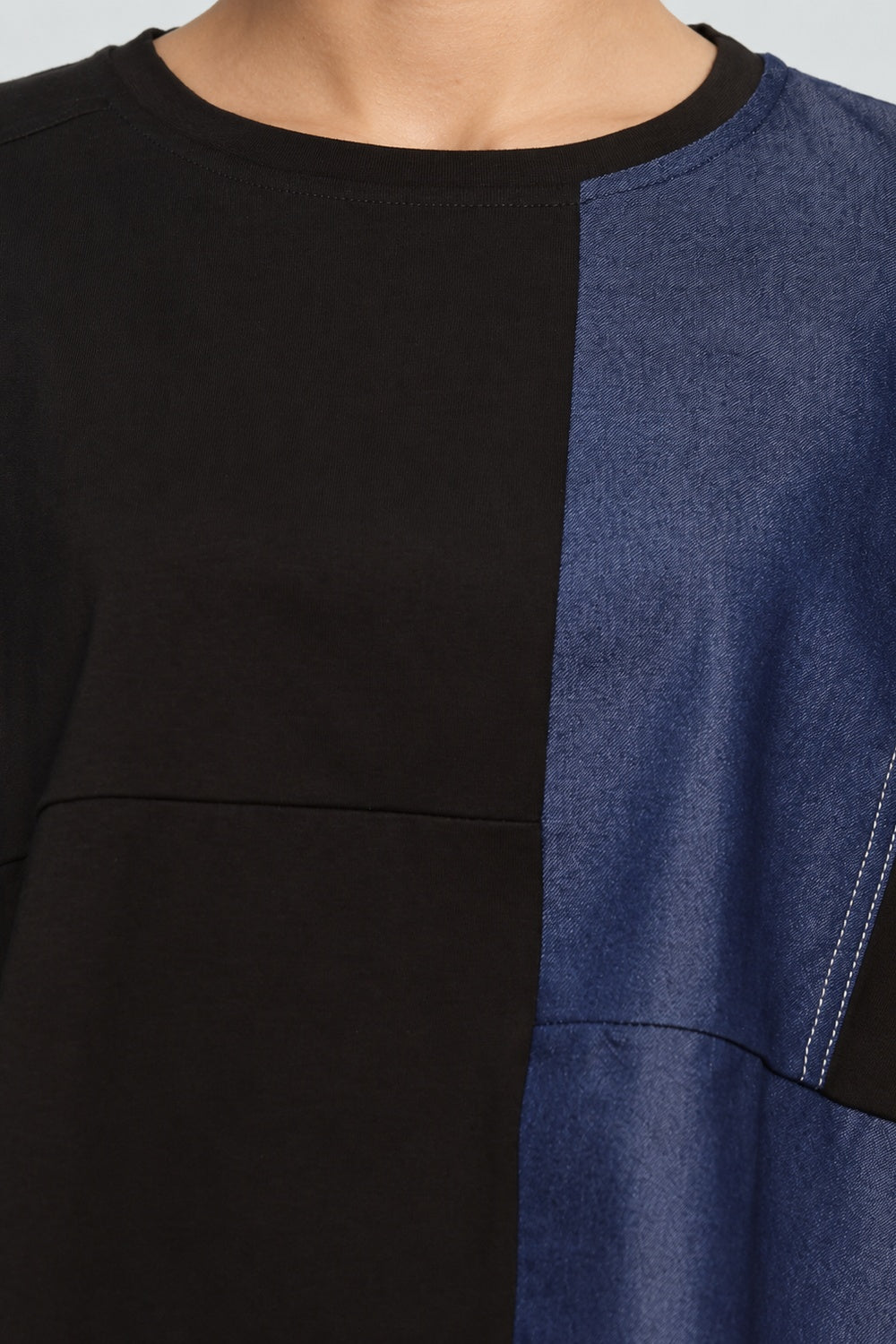 Yaraelle Top in Black Denim