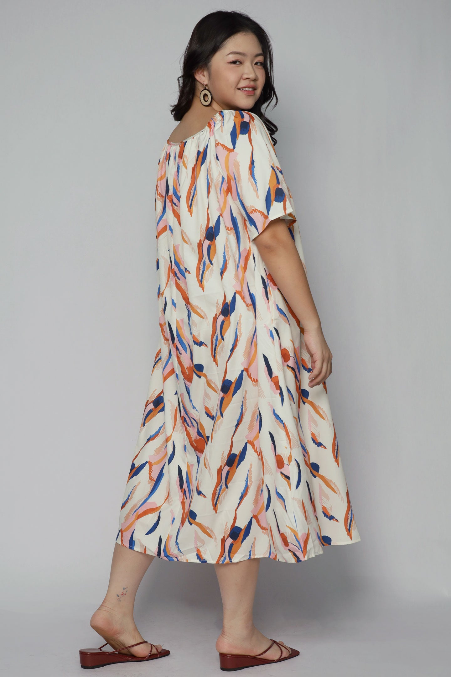 Yasmina Dress in Sunset Strokes