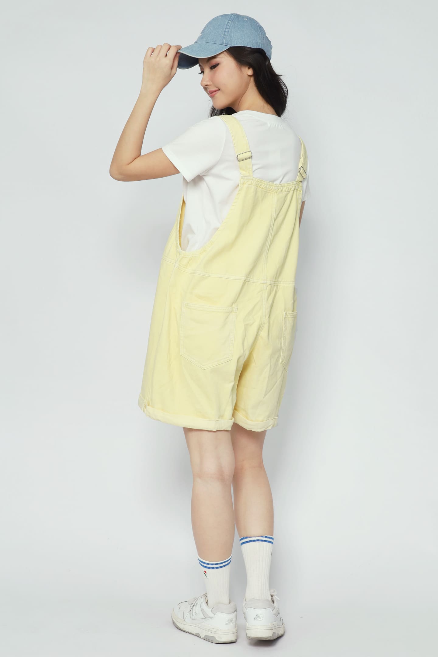 Confetti Pop Pinafore Playsuit in Yellow