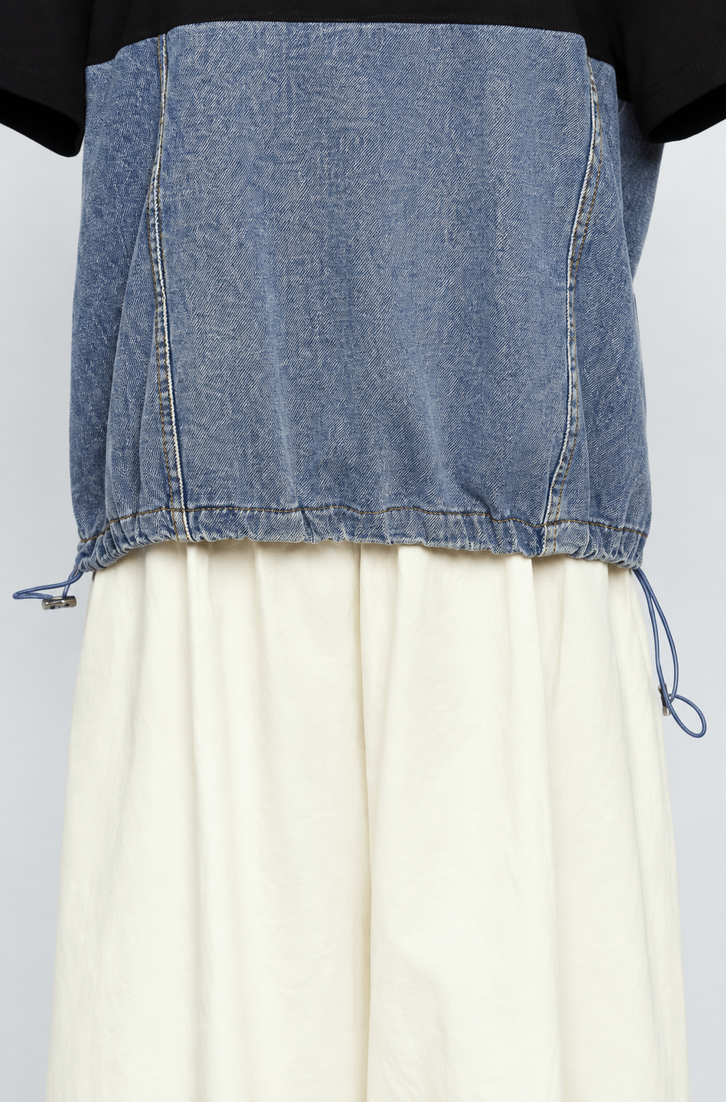 PO - Yoon Top in Black Denim