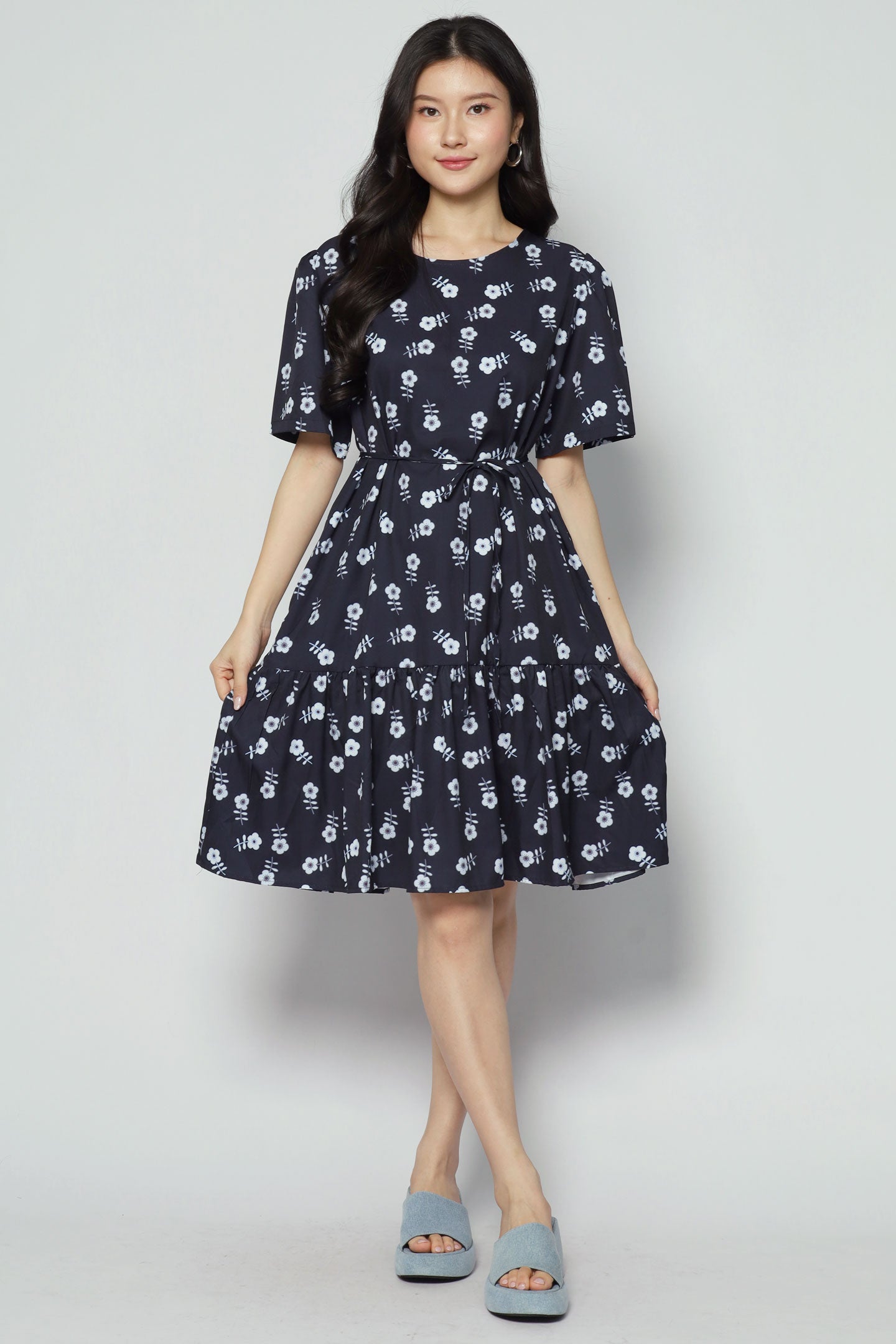 Yue Dress in Blue Serenade
