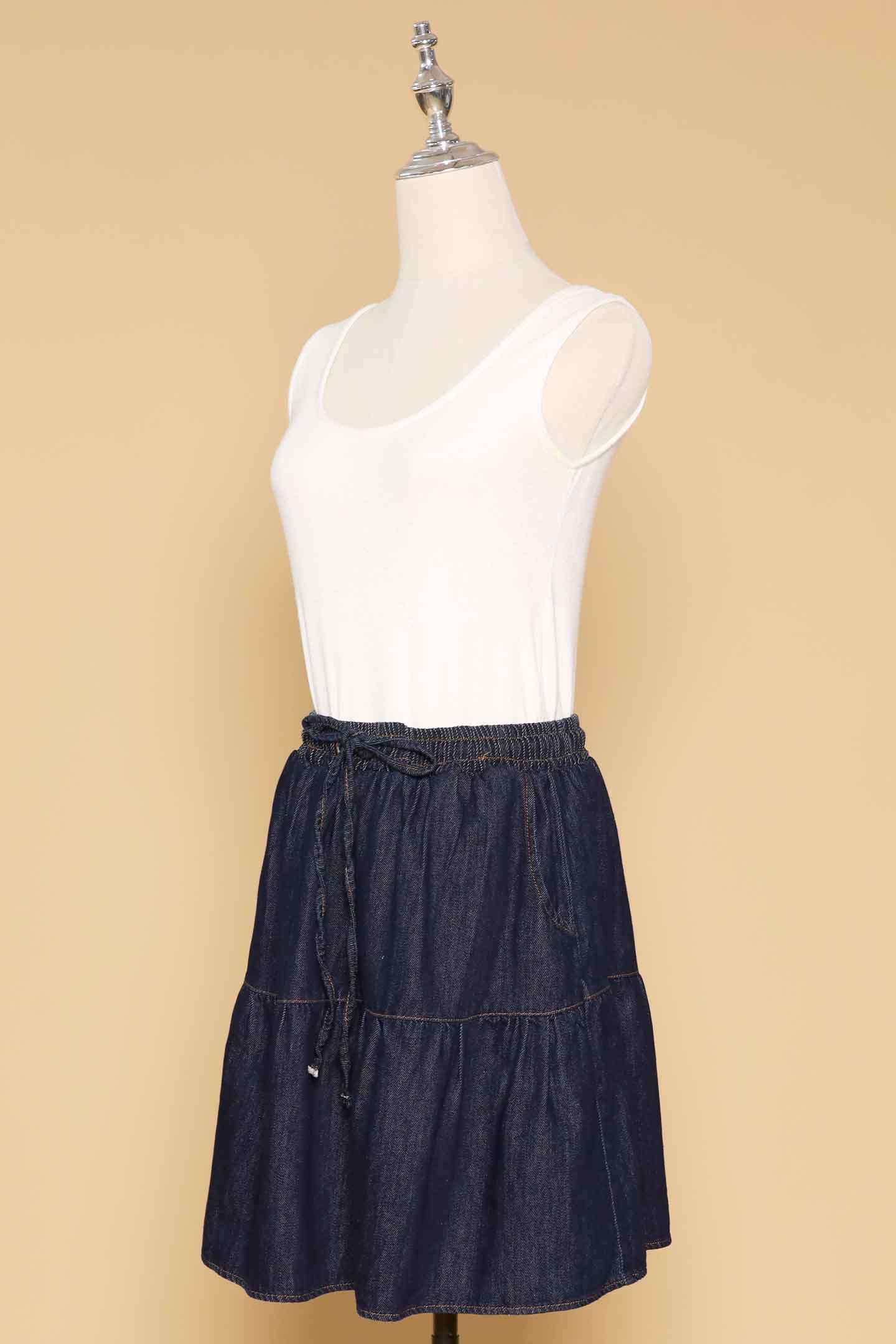 PO - Zadie Skirt in Dark Denim