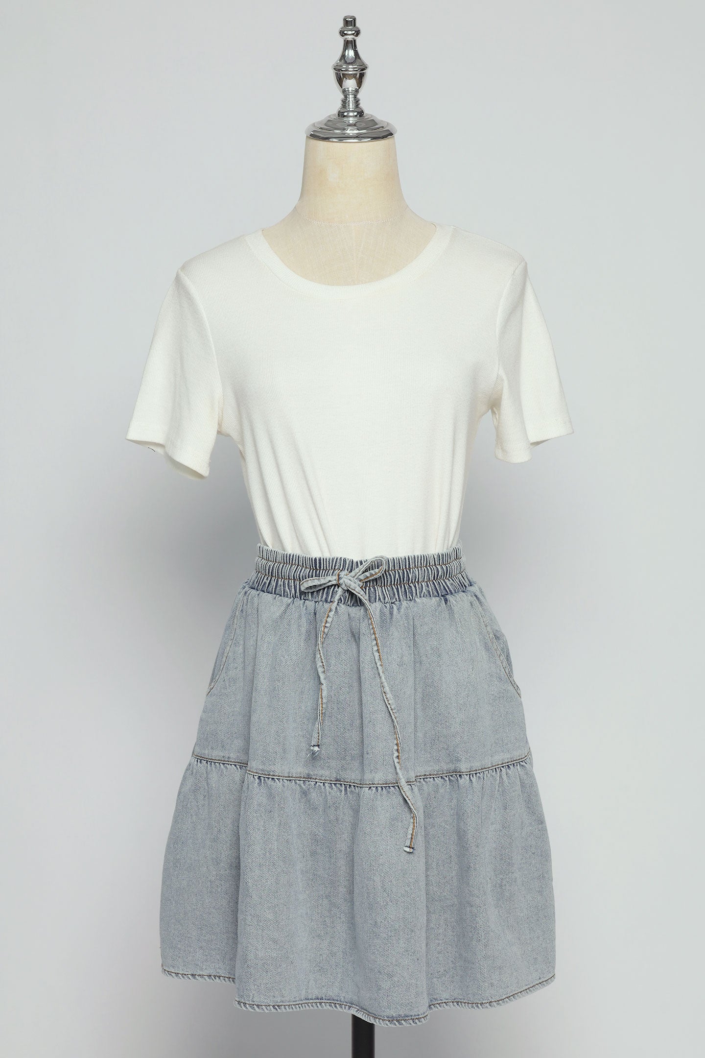 PO - Zadie Skorts in Light Denim