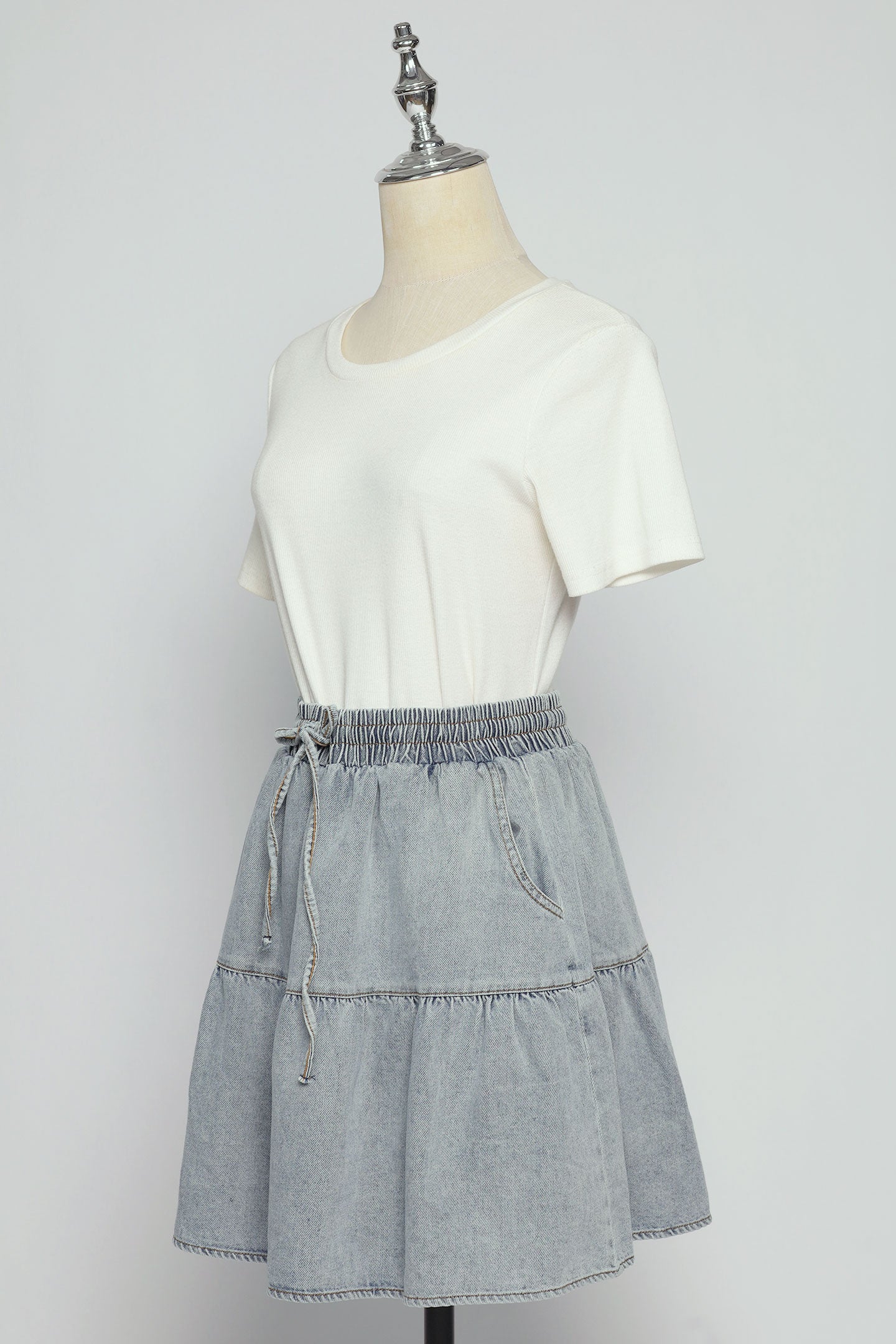 PO - Zadie Skorts in Light Denim