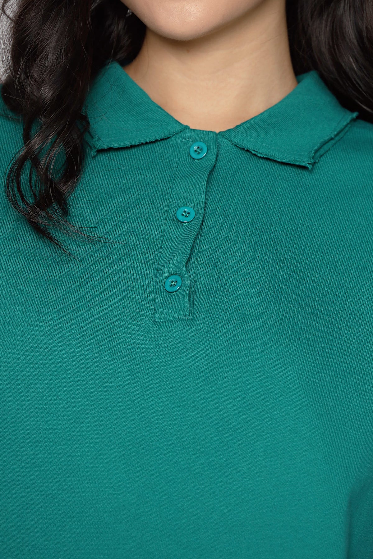 JOY - Zinnie Polo Top in Green