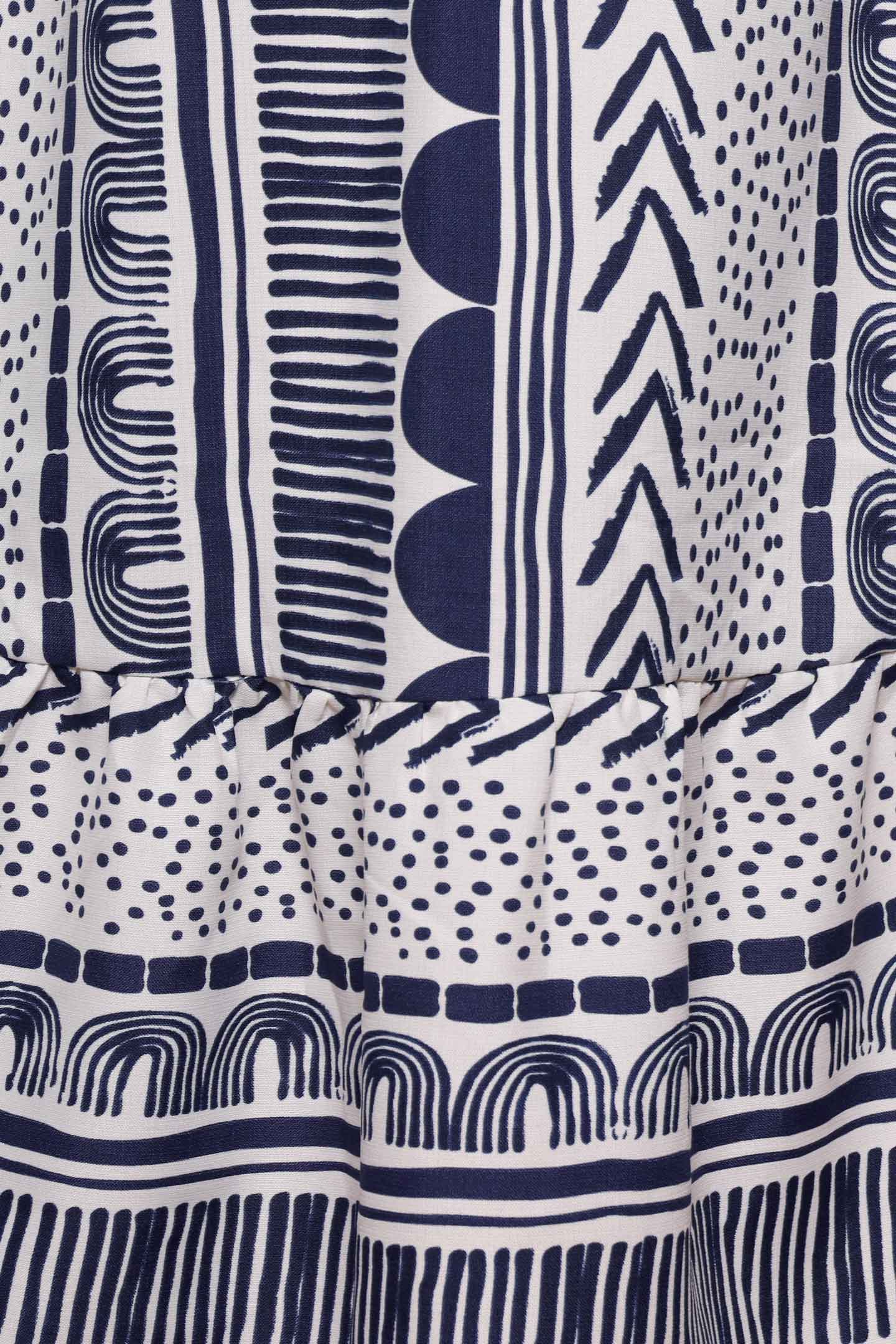 PO - Zion Dress in Doodle Lines