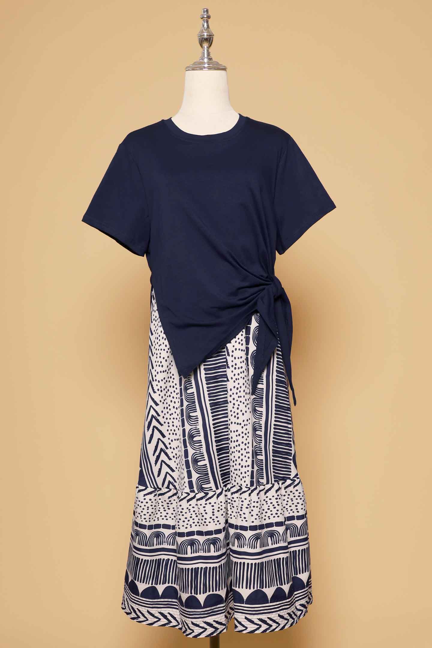 PO - Zion Dress in Doodle Lines