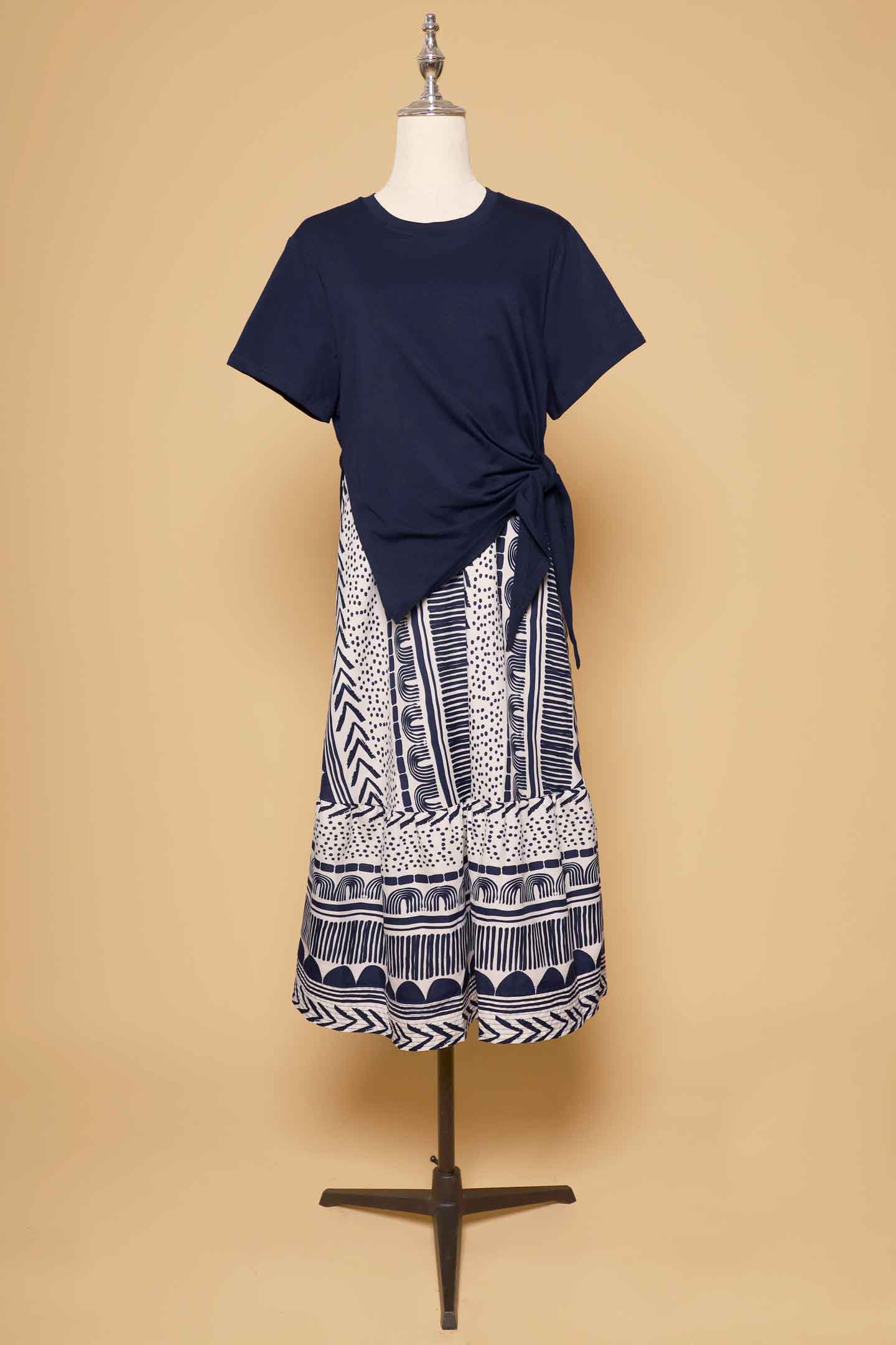 PO - Zion Dress in Doodle Lines