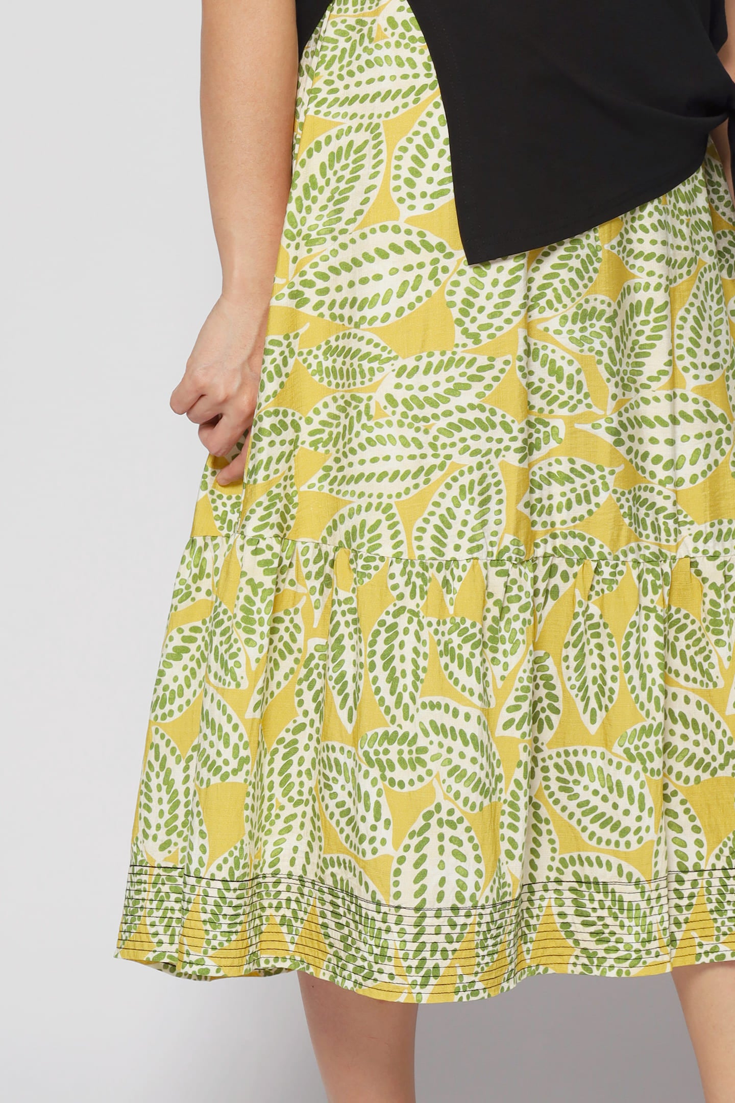 Zion Dress in Green Dots