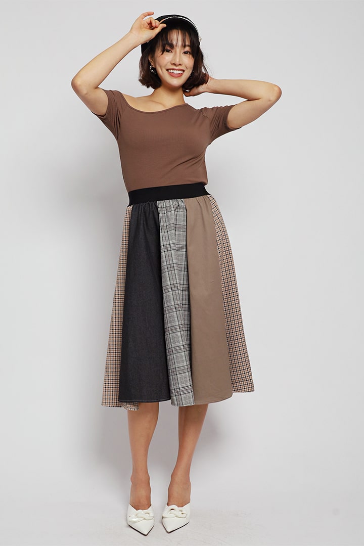 Adelle Patterned Skirt