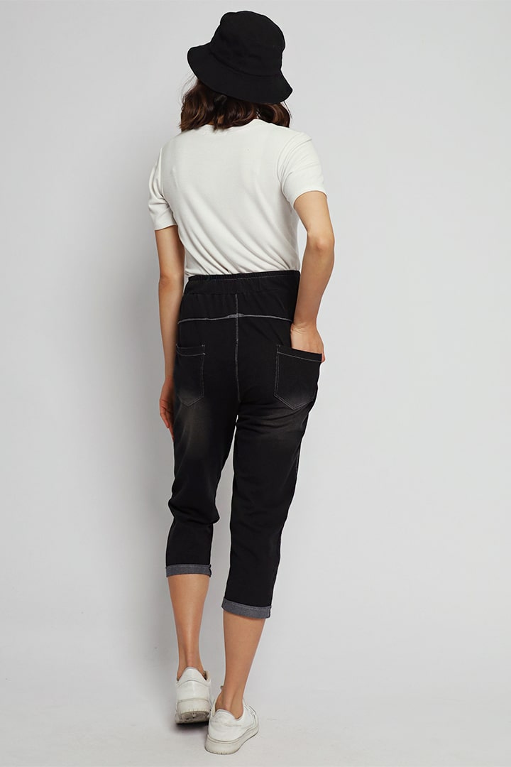 Haruka Jeans in Black Denim