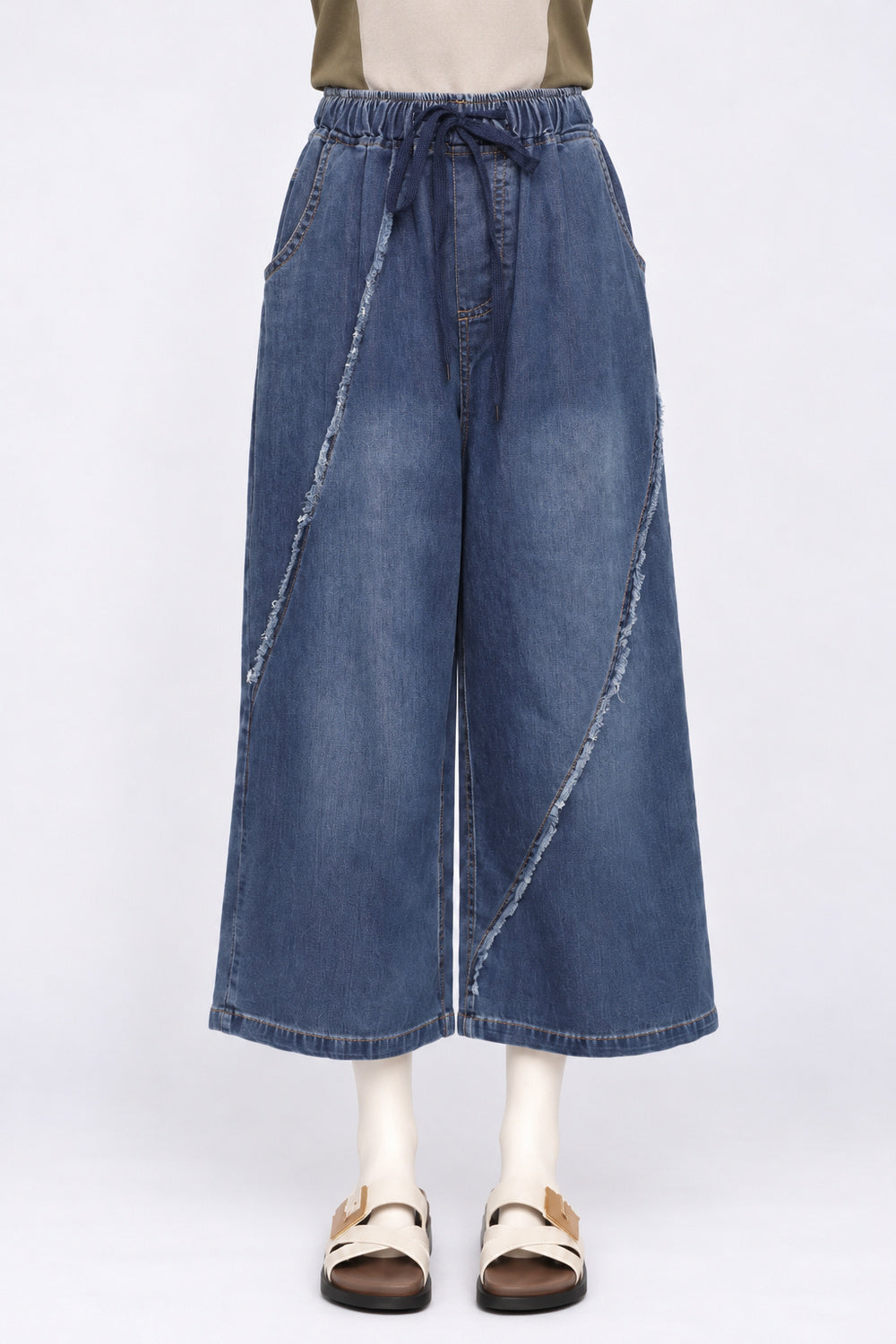 PO - Kelli Denim Pants in Blue