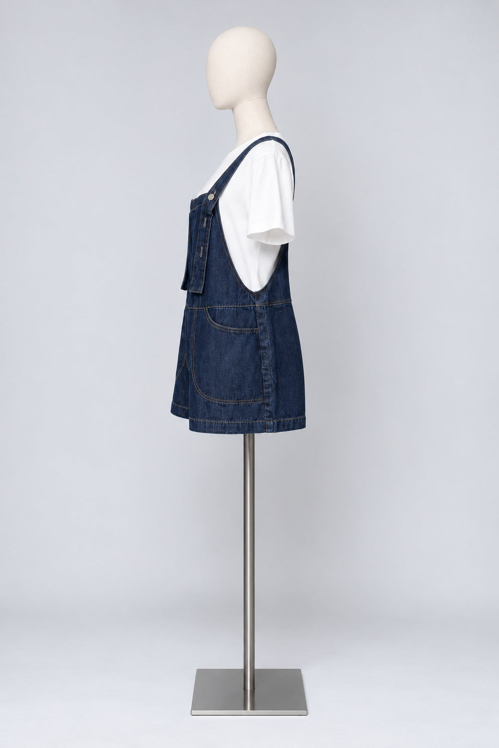 PO - Jinna Denim Pinafore Playsuit