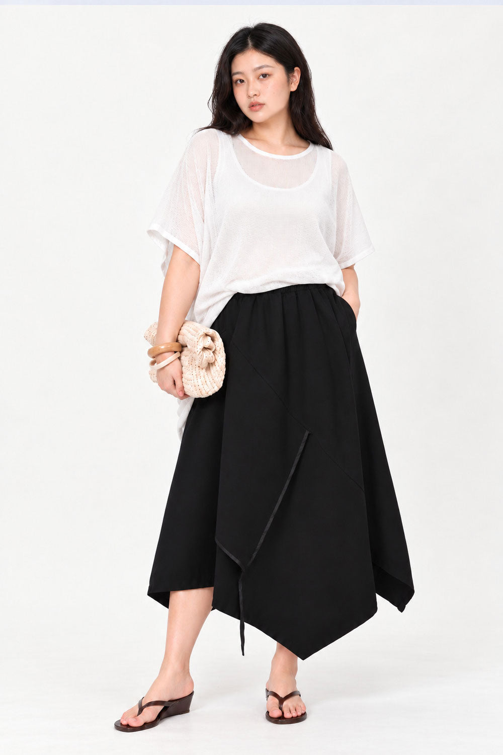 Cora Knit Top in White