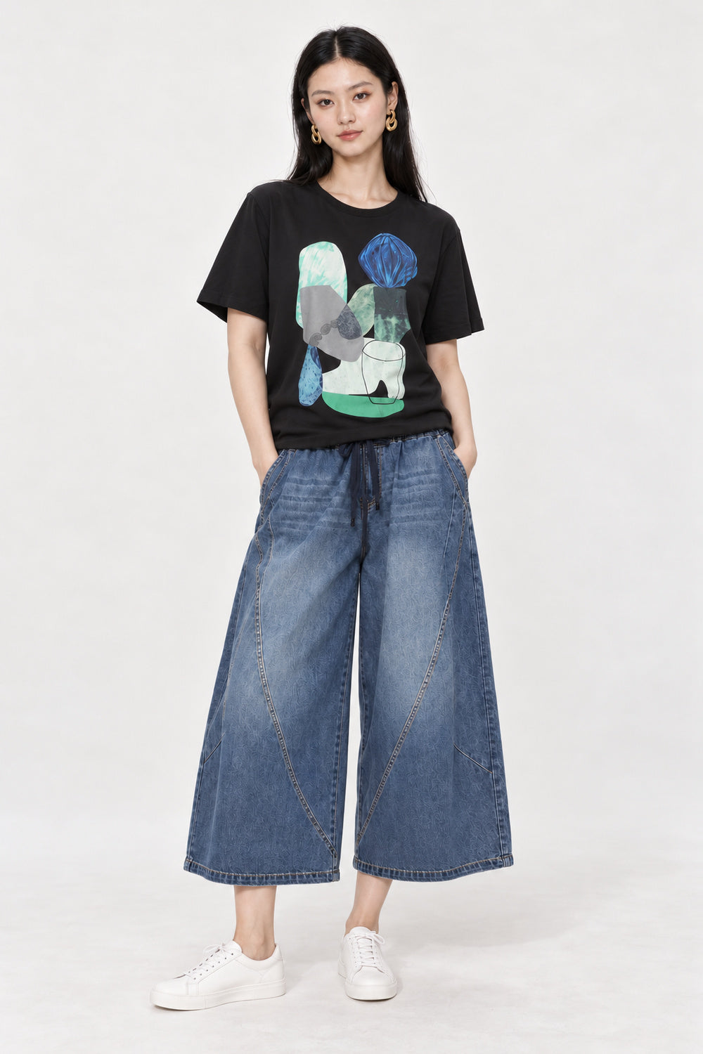 Raenelle Abstract Printed Top