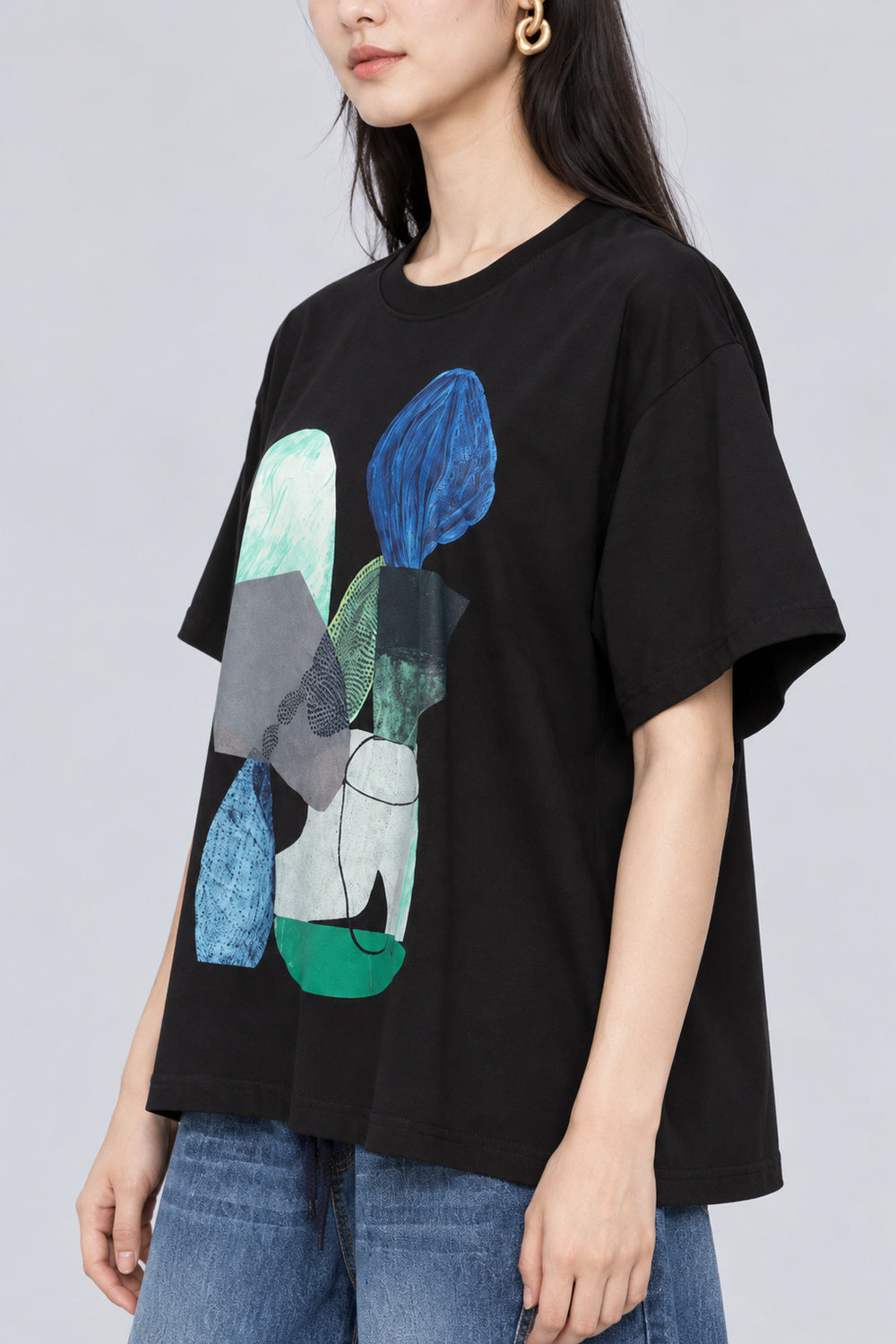 Raenelle Abstract Printed Top