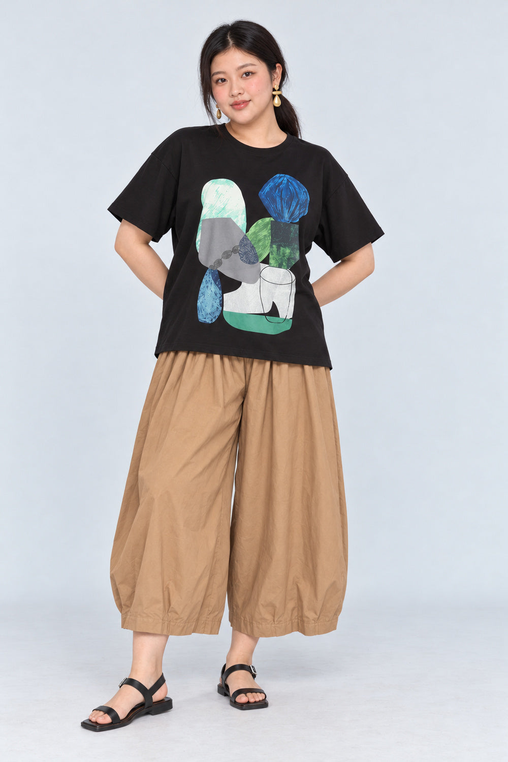 Raenelle Abstract Printed Top
