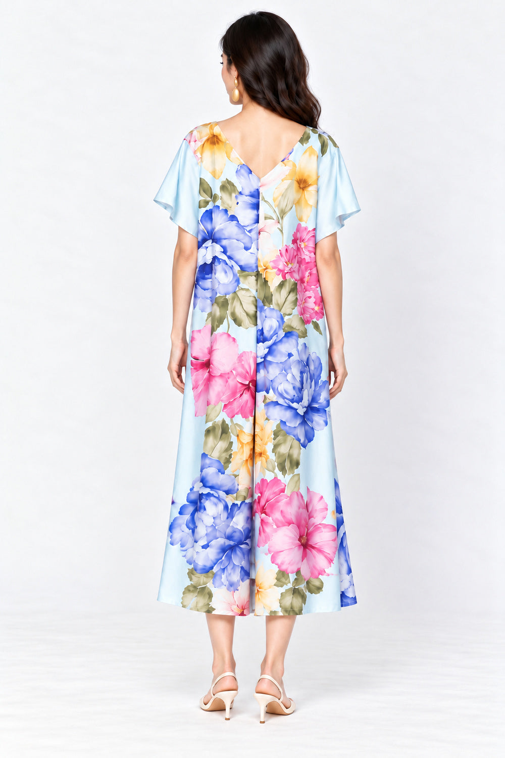 Shirokuro Jumpsuit in Peony Bloom