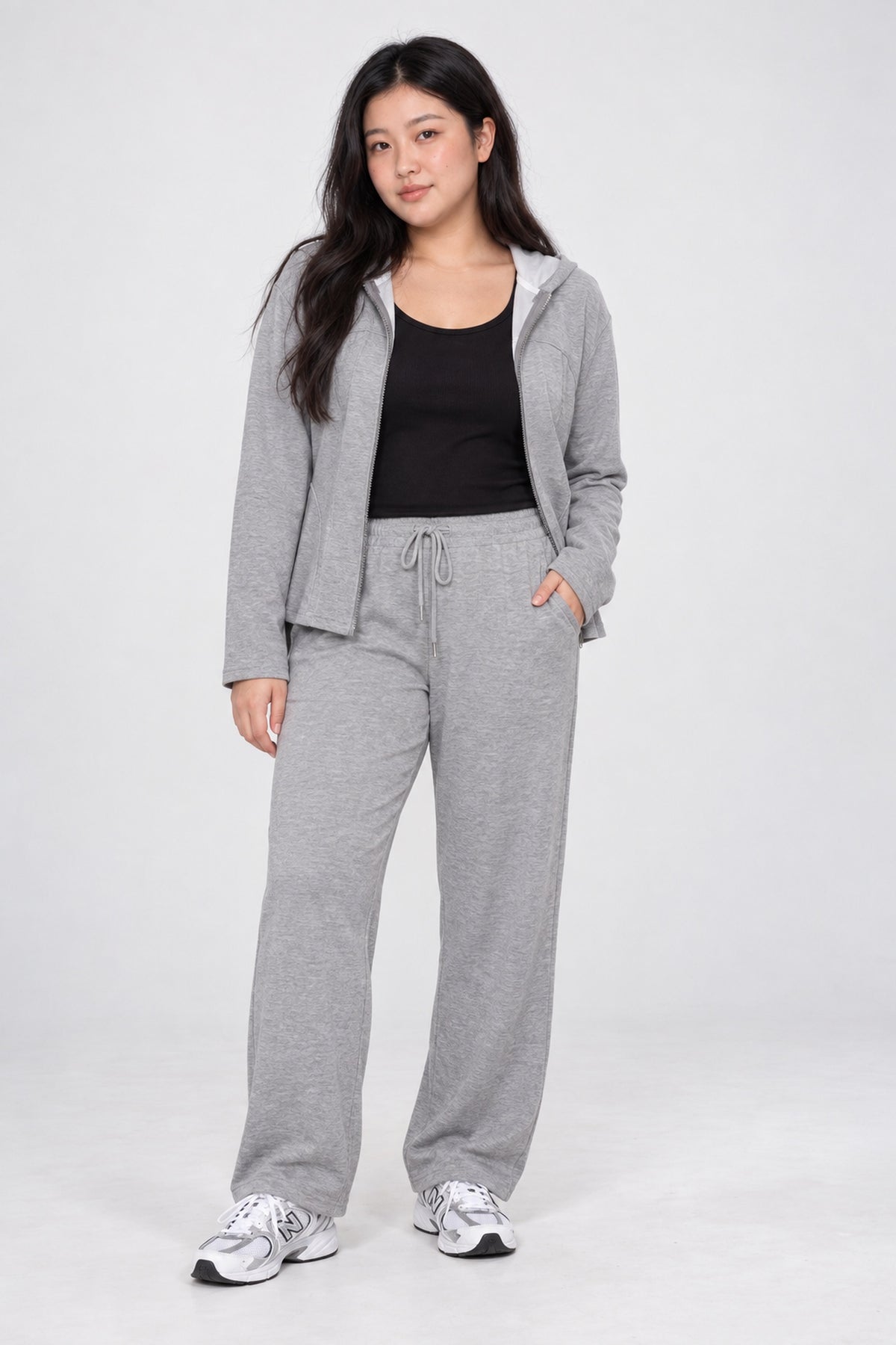 JOY - Paradise 2 in 1 Hoodie and Pants Set in Grey