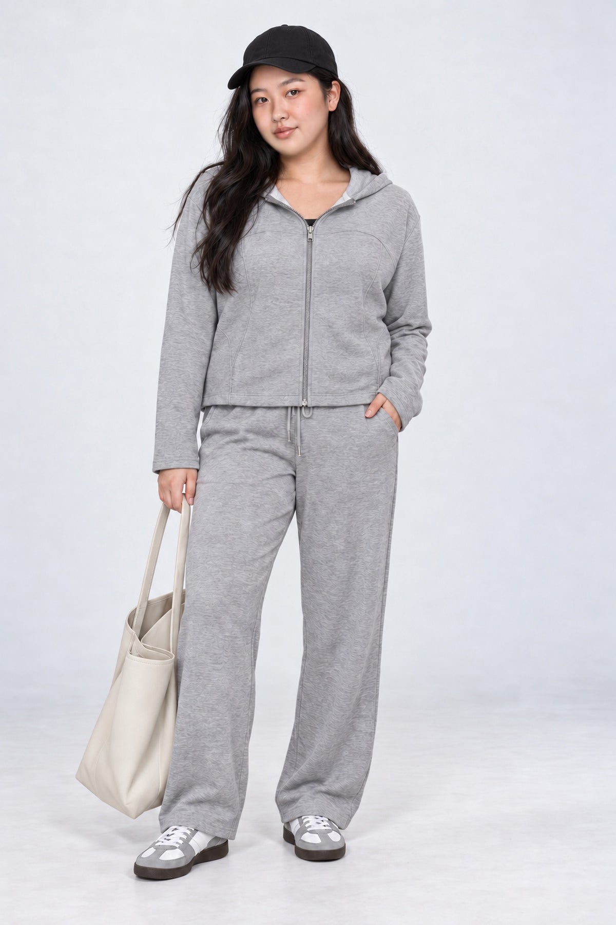 JOY - Paradise 2 in 1 Hoodie and Pants Set in Grey