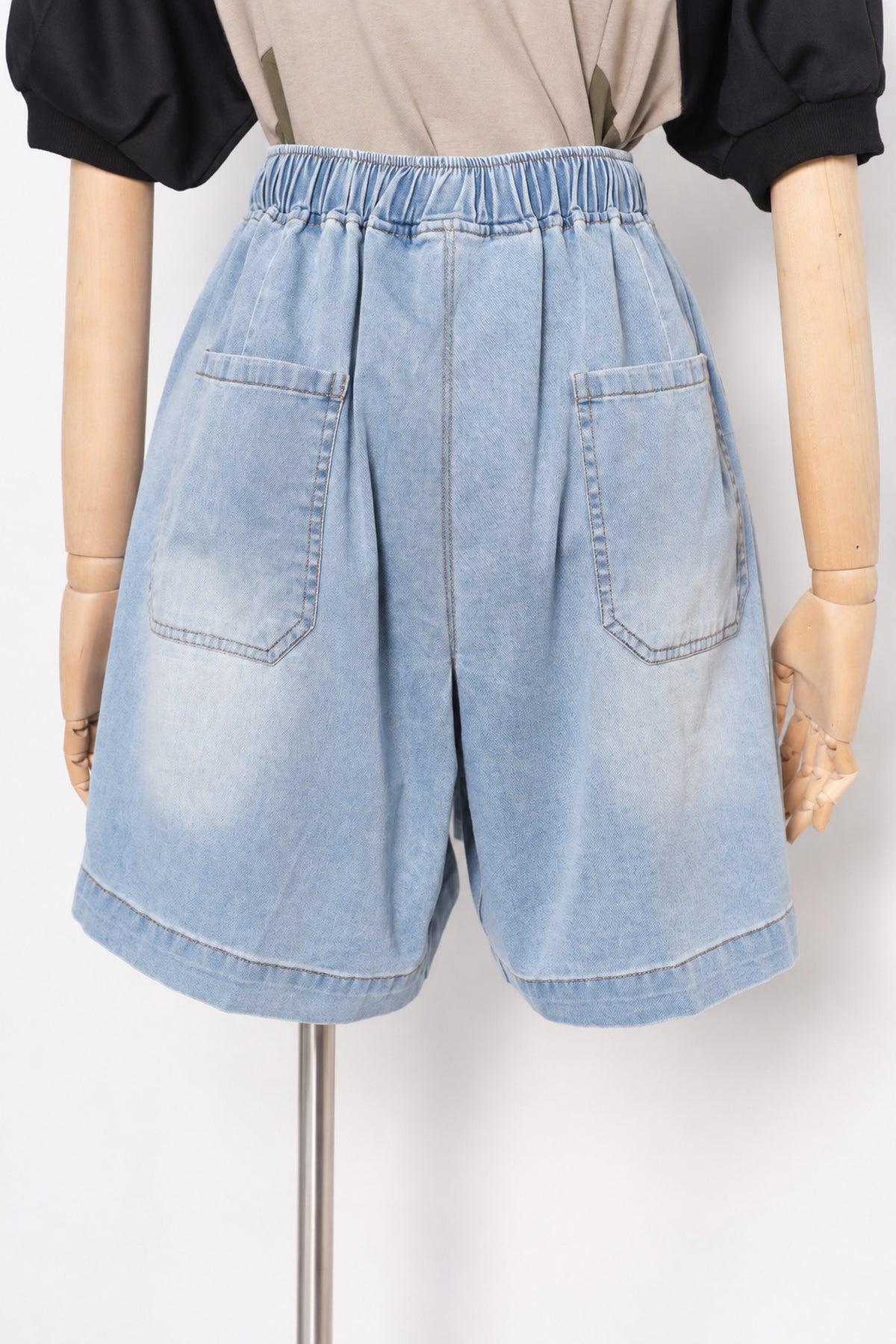 PO - Chell Denim Shorts in Light Blue