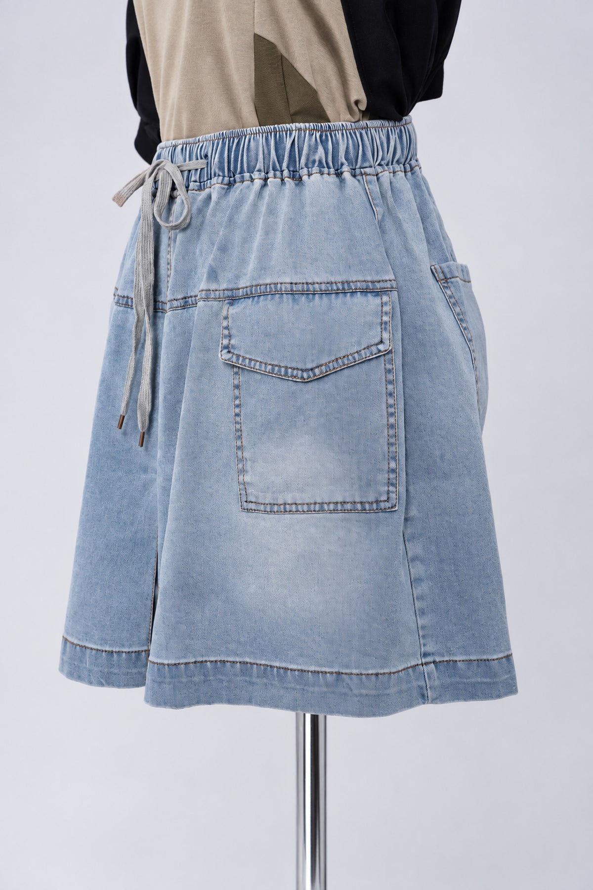 PO - Chell Denim Shorts in Light Blue