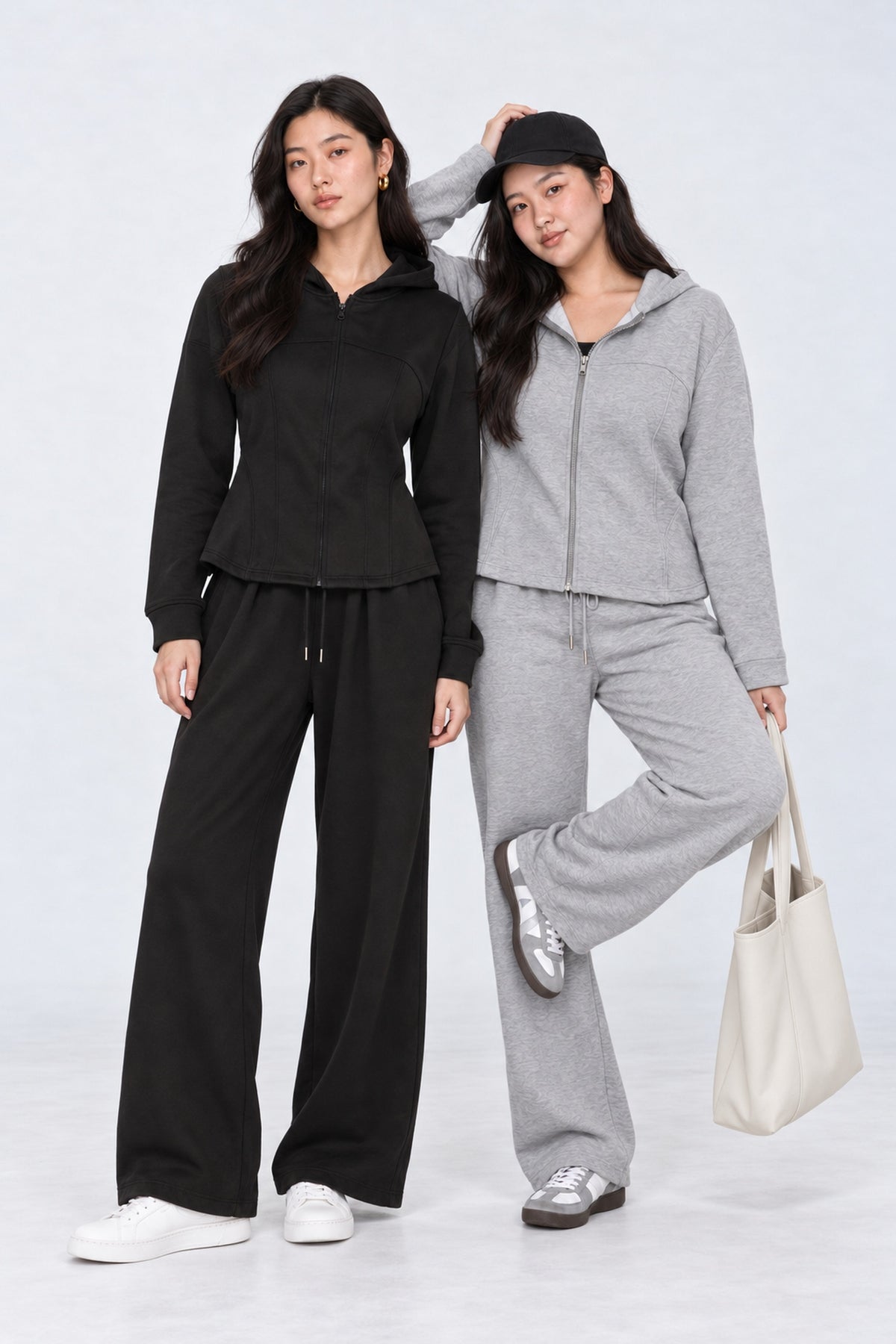 JOY - Paradise 2 in 1 Hoodie and Pants Set in Black