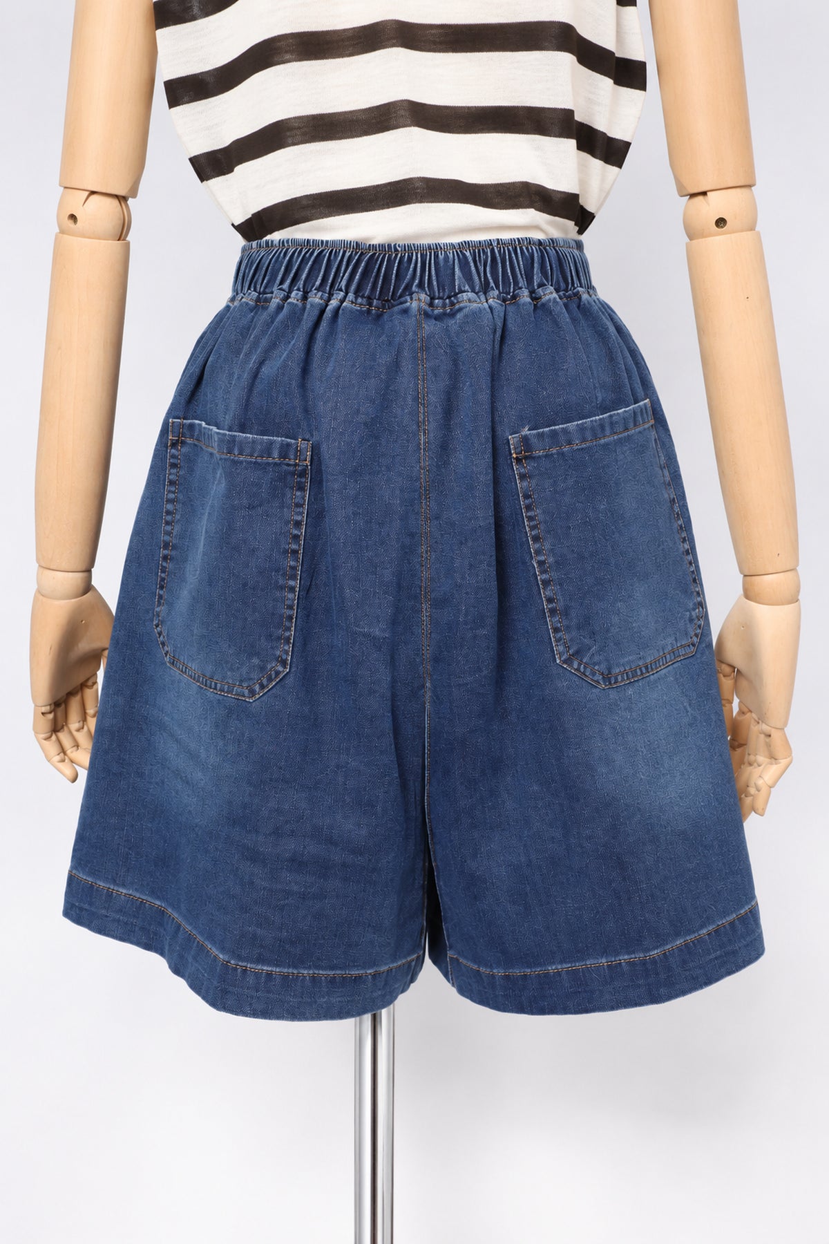 PO - Chell Denim Shorts in Dark Blue