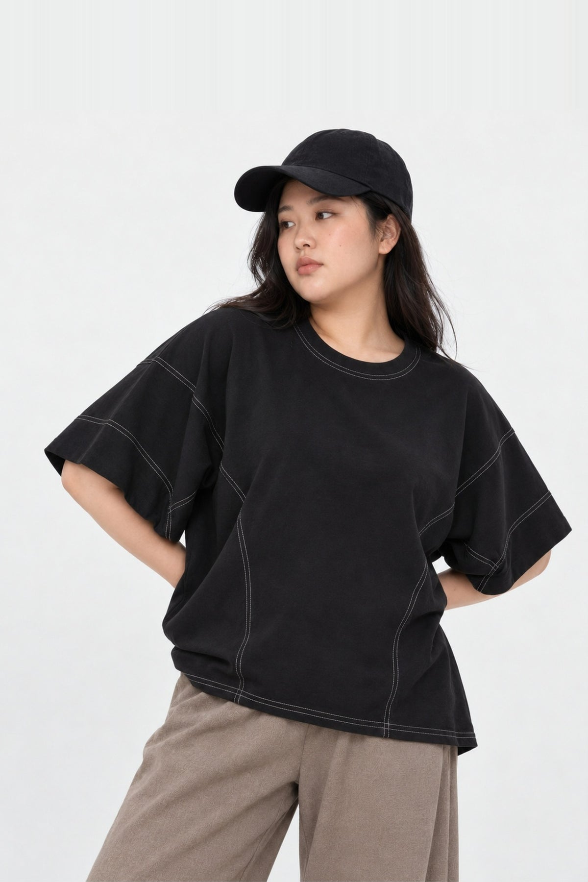 JOY - Suvi Trimming Top in Black