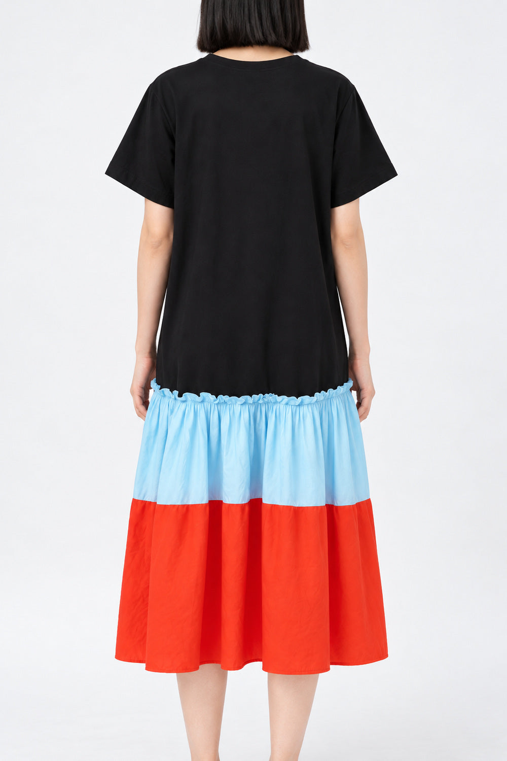 Estella Dress in Blue Orange
