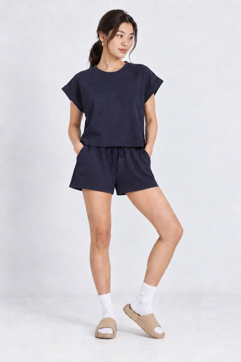 JOY - Play Day 2 in 1 Shorts Set in Blue