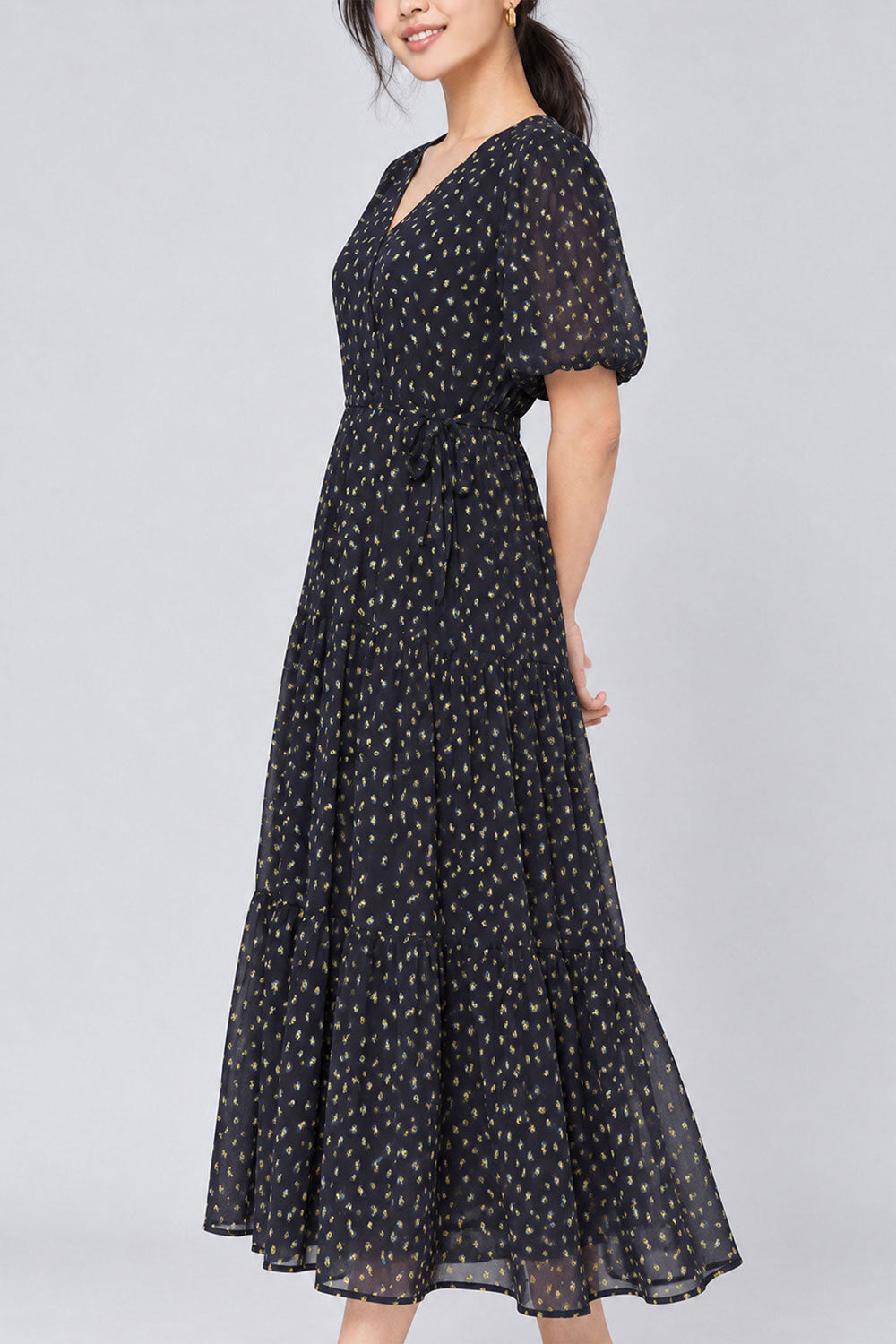 Keisha Dress in Blue Willow