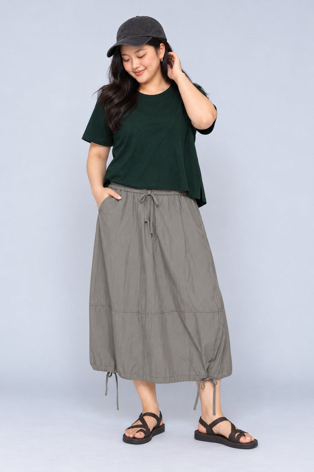 Easy by TE - Uxia Geometric Panel Top in Green
