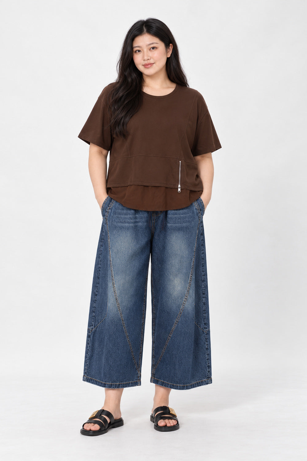 Backorders Easy by TE - Teya Top in Brown